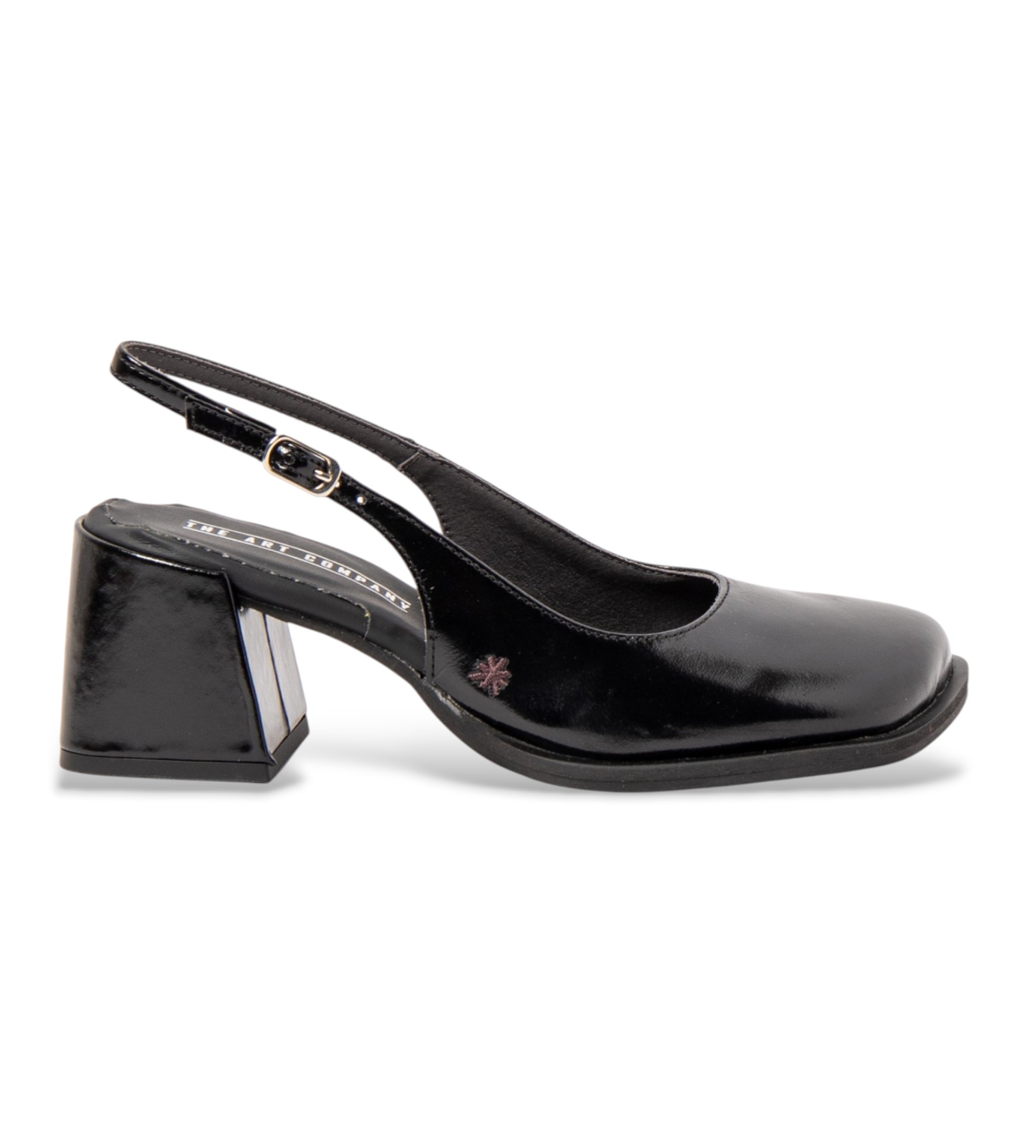 Art für Damen. 120121101003_001 Ledersandalen 2012 schwarz (39), 5 bis 8 cm, Schnalle, Klassisch