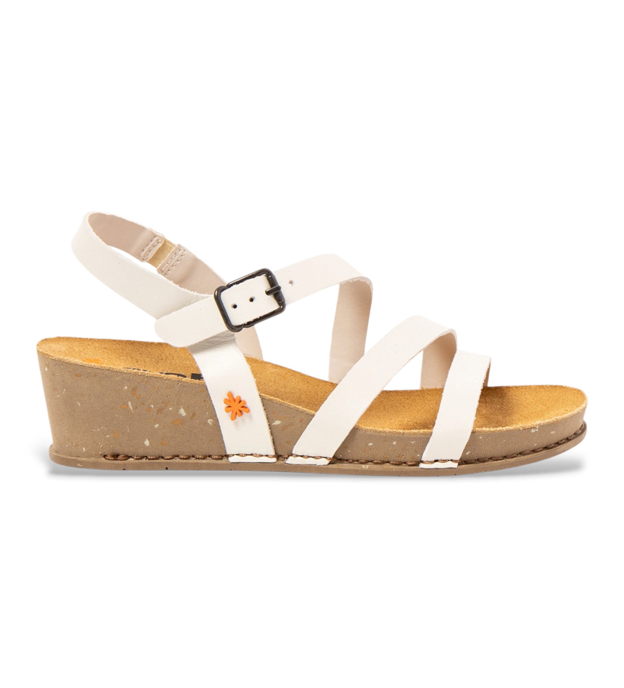 Art für Damen. 1193012ZZ003_020 Ledersandalen 1930 I Live beige (37), 3 bis 5 cm, Schnalle, Lässig