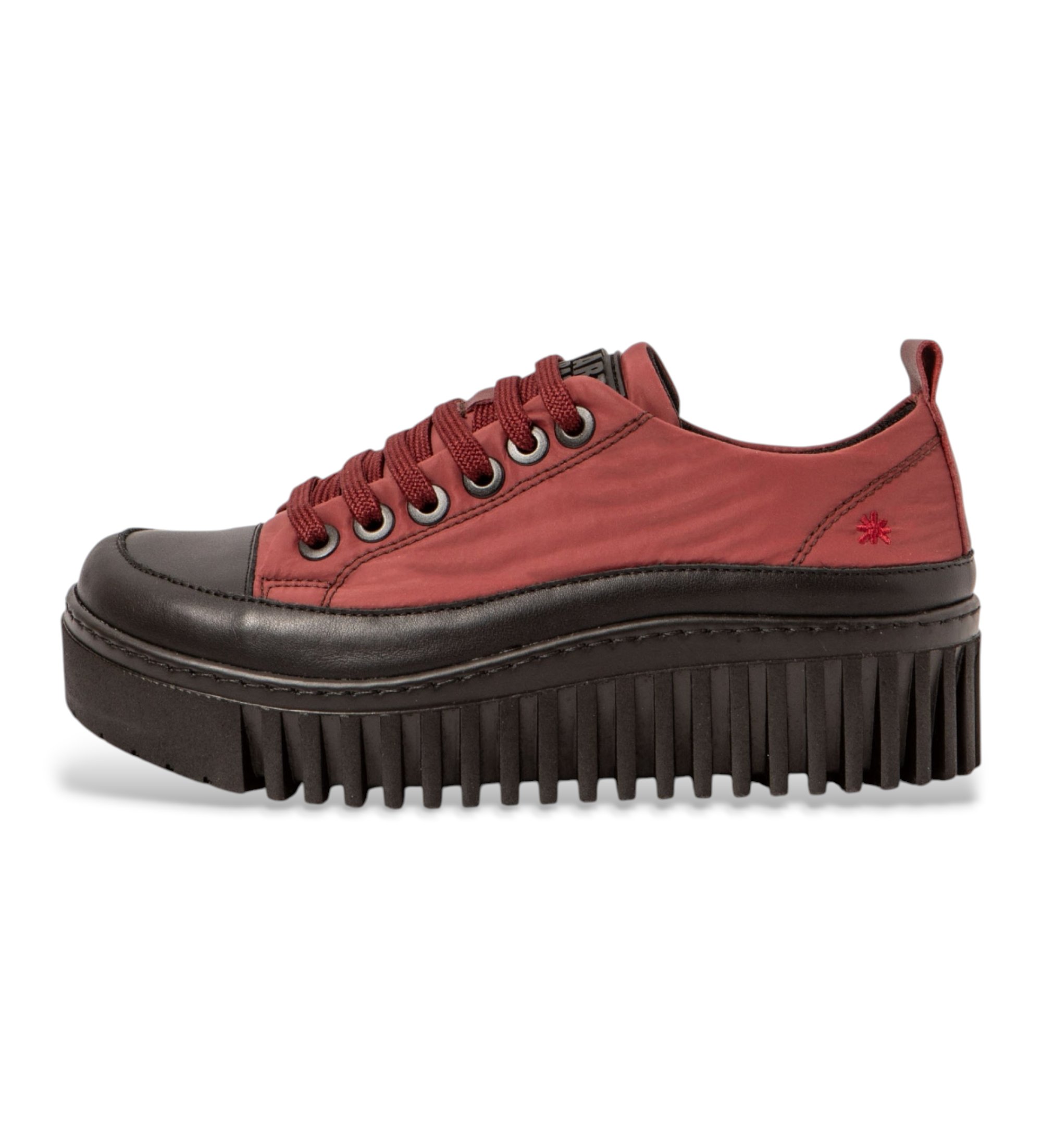 Art für Damen. 1151811PD003_008 Turnschuhe 1518 Brighton burgundy (40), Rot, 3 bis 5 cm, Schnürsenkel, Lässig, Bordeaux