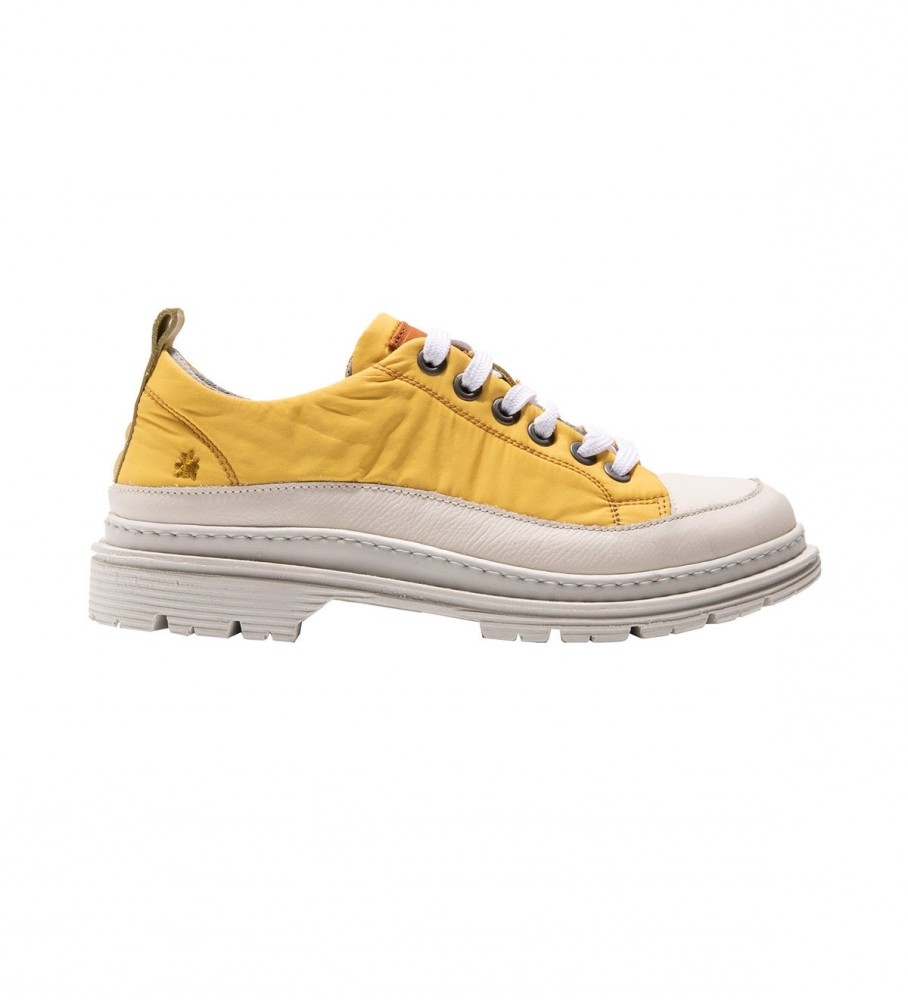 Art Unisex. 118941124003_024 Schuhe Nylon Gelb Birmingham gelb (45), Stoff, Wohnung, Schnürsenkel, Lässig