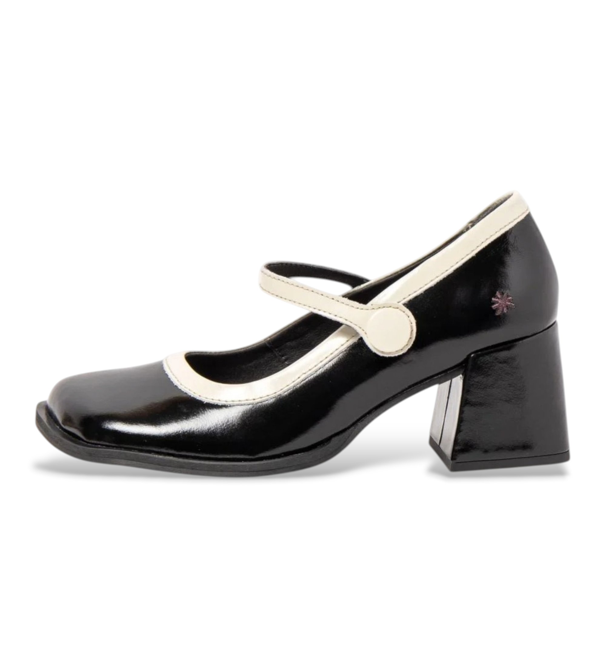 Art für Damen. 1170911TG003_001 Lederschuhe 1709 Verona schwarz (38), 5 bis 8 cm, Schnalle, Lässig, Klassisch