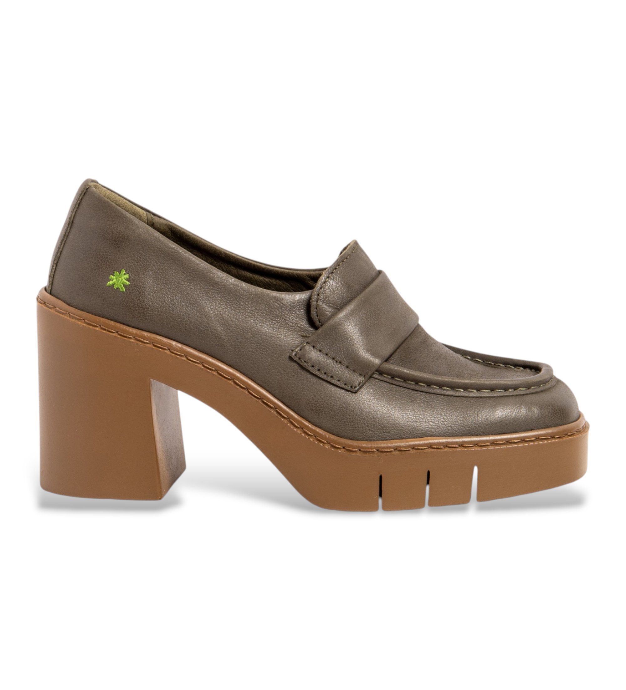 Art für Damen. 119721522003_0G3 Lederschuhe 1972 Roma grün (41), 8 bis 10 cm, Keine, Lässig