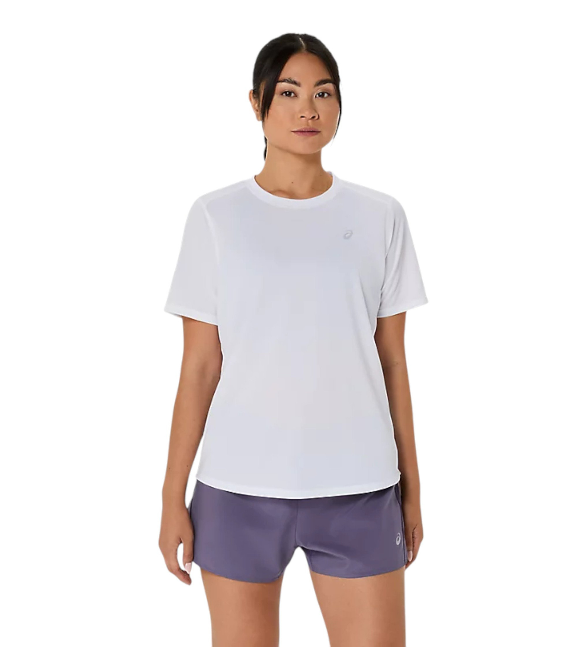 Asics für Damen. 2012D170 Core Ss T-shirt weiß (M), Sportlich, Synthetisch, Laufen, Multisport, Kurzarm