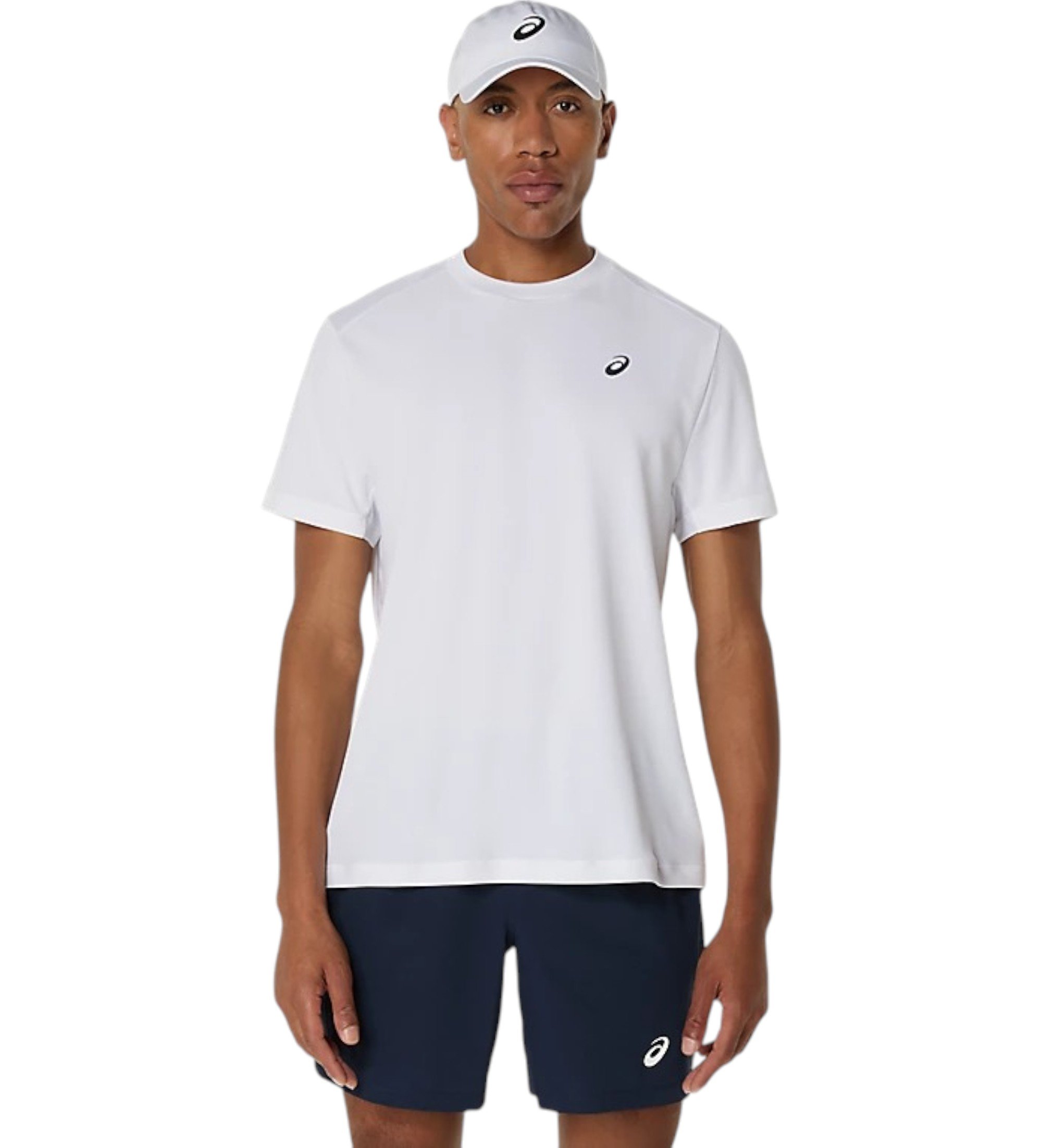 Asics für Herren. 2041A339 Kurzarm-T-Shirt Court weiß (XL), Sportlich, Synthetisch, Tennis/Padel, Multisport, Nachhaltig