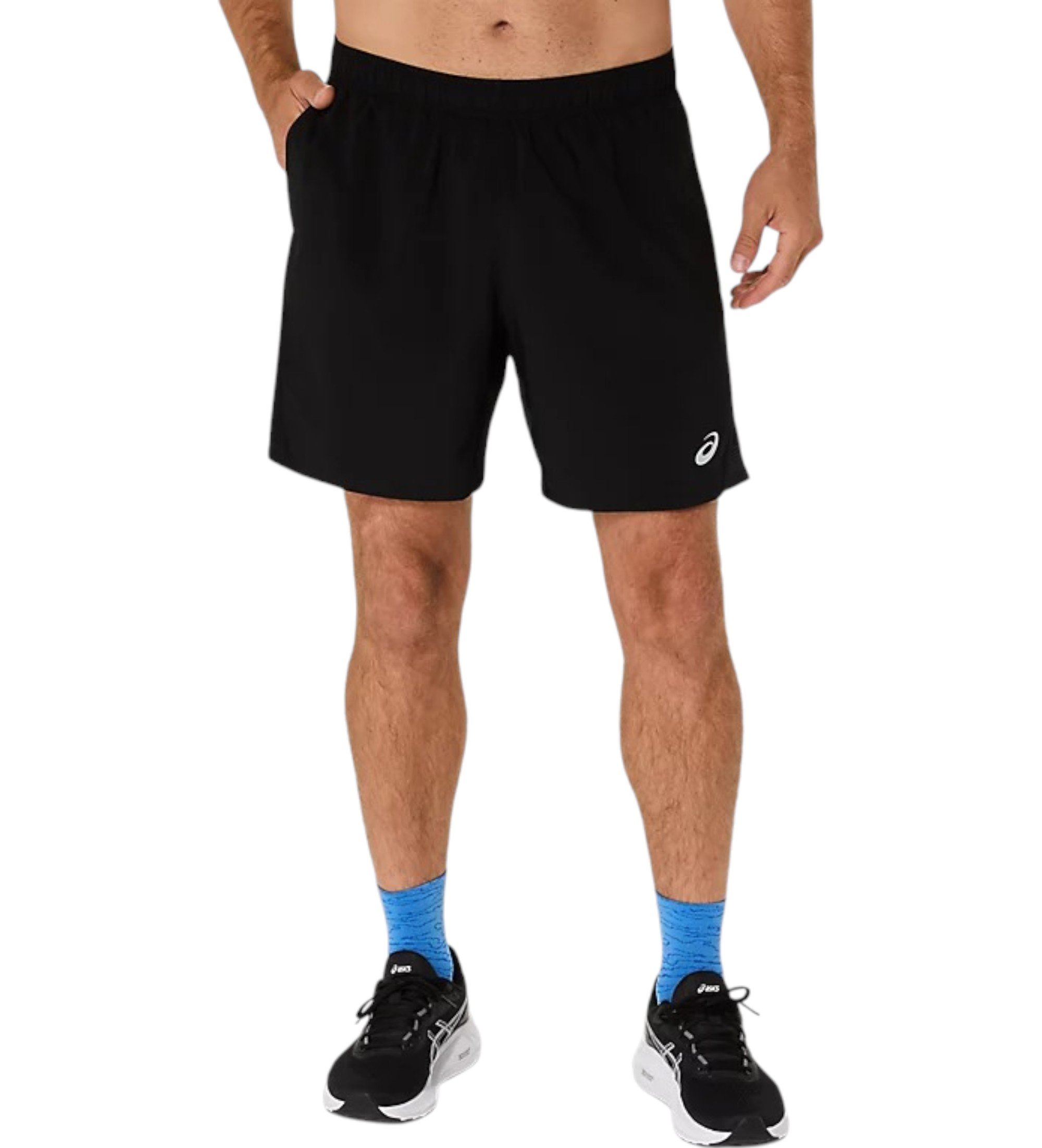 Asics für Herren. 2011D213 Kurzer Kern 7in schwarz (2XL), Sportlich, Multisport, Recyceltes Polyester, Nachhaltig