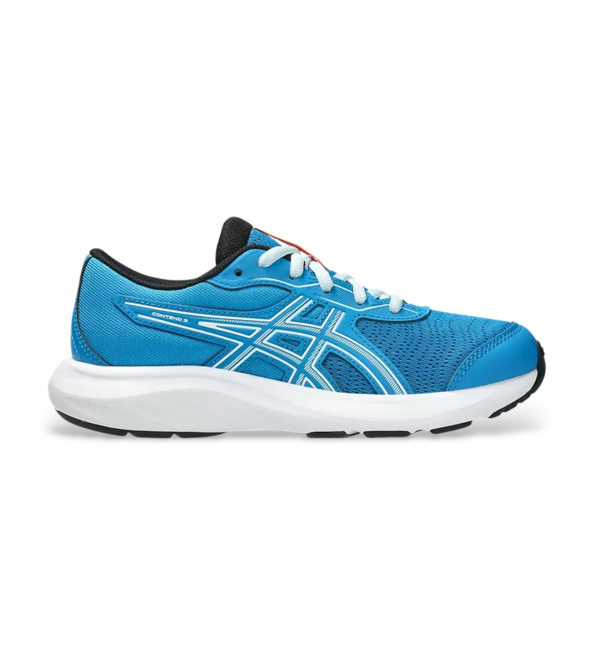 Asics für Frauen/Mädchen. 1014A337 Turnschuhe Contend 9 blau (36), Wohnung, Schnürsenkel, Lässig, Sportlich, Multisport, Kinderbekleidung