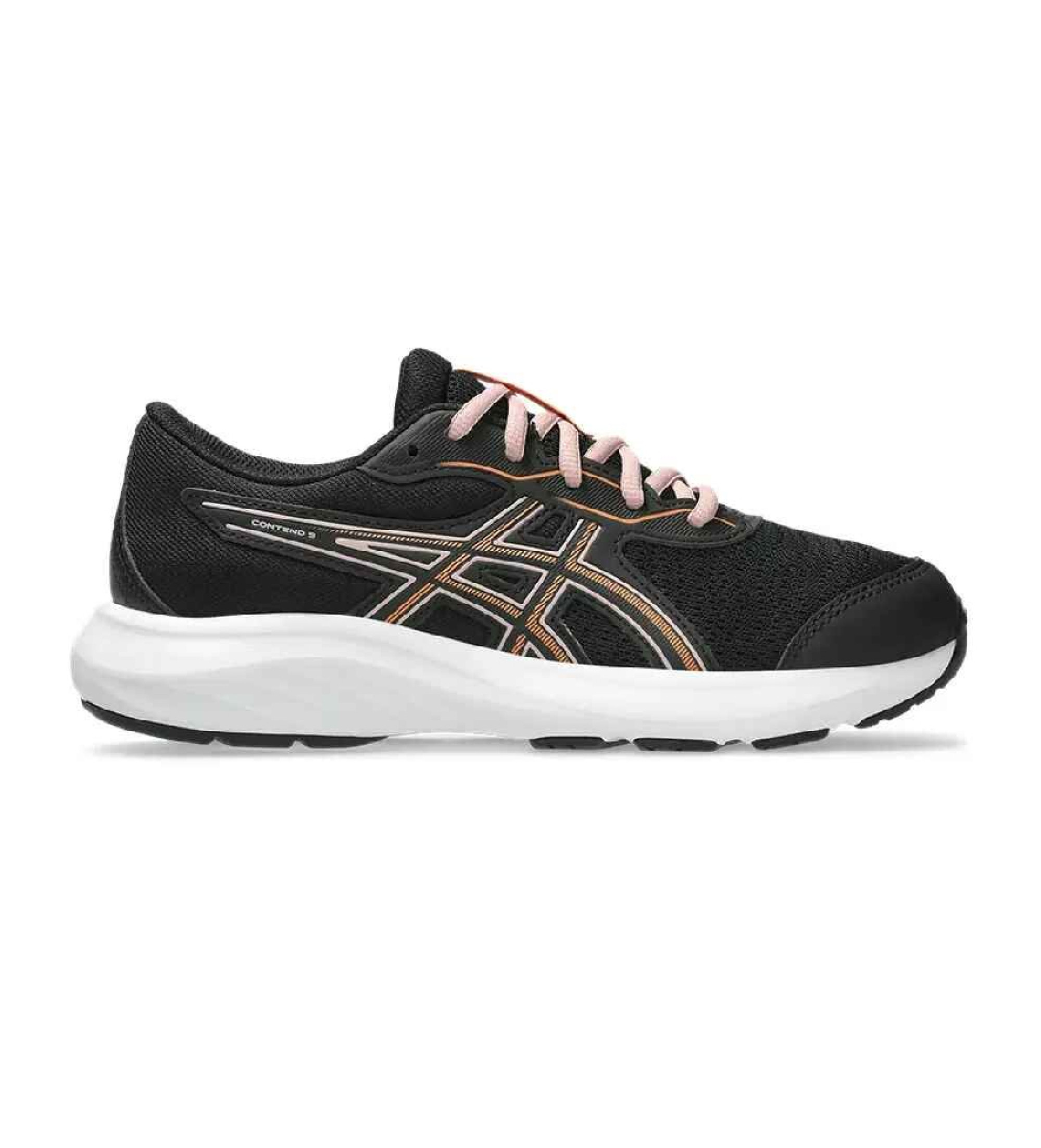 Asics für Frauen/Mädchen. 1014A337 Turnschuhe Contend 9 Gs schwarz (37), Wohnung, Schnürsenkel, Lässig, Sportlich, Multisport, Kinderbekleid
