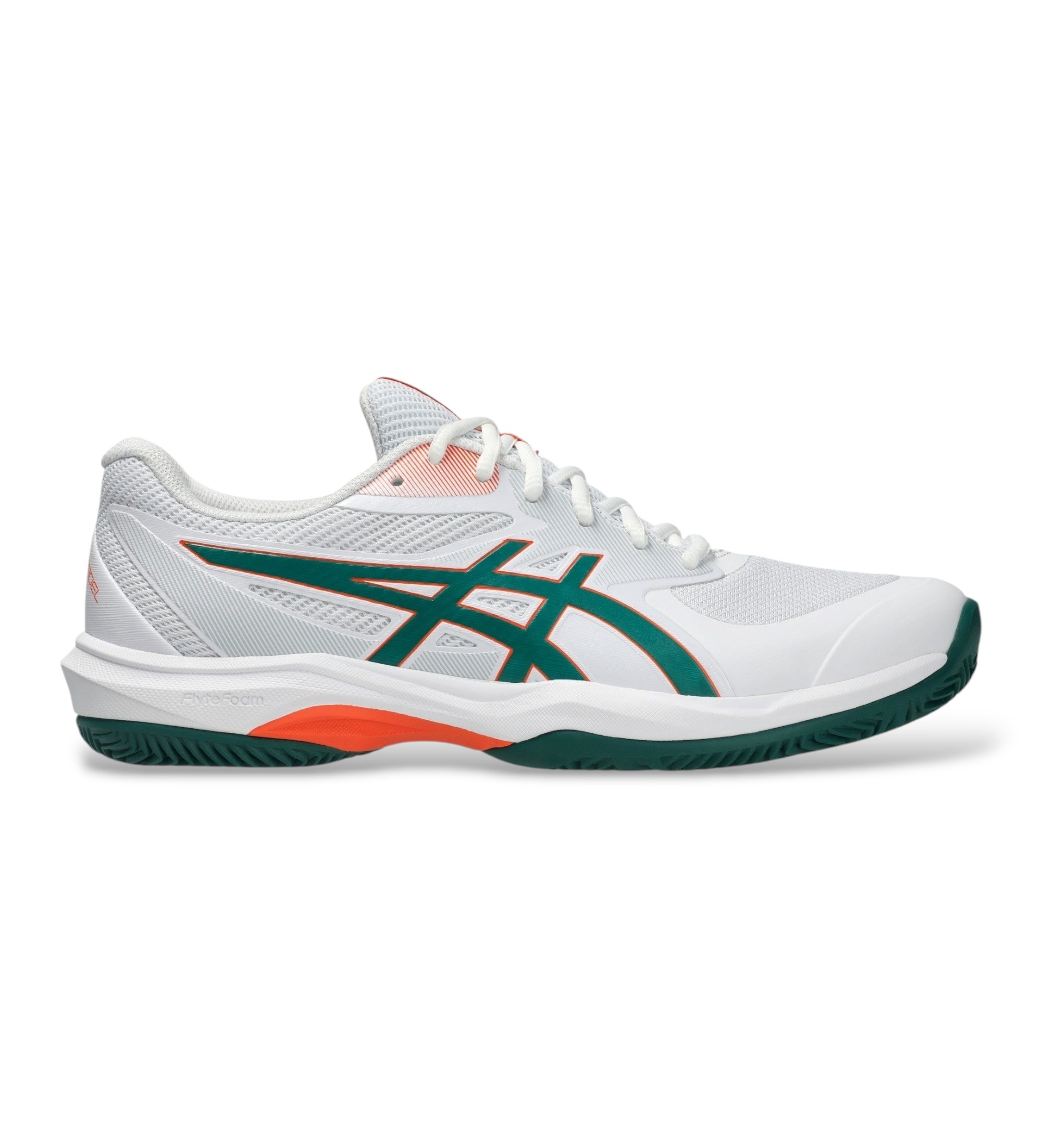 Asics für Herren. 1041A493 Sneaker Game FF Padel weiß (42), Wohnung, Schnürsenkel, Lässig, Sportlich, Masche