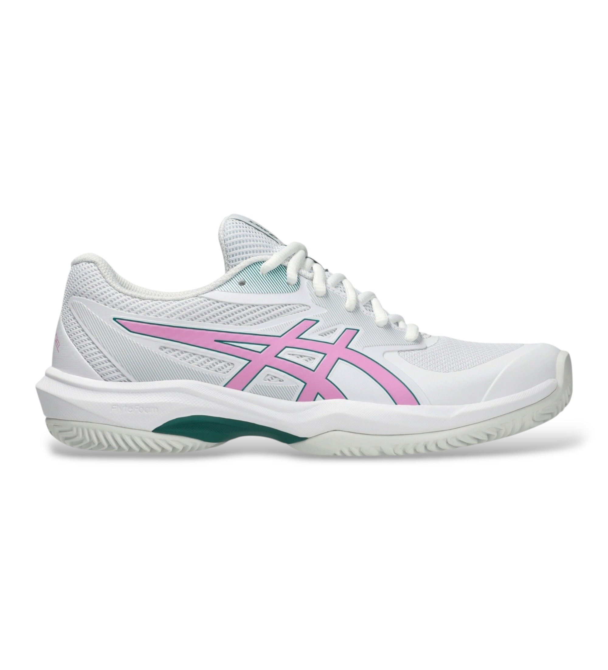 Asics für Damen. 1042A286 Sneaker Game FF Padel weiß (39), Wohnung, Schnürsenkel, Lässig, Sportlich, Tennis/Padel, Masche