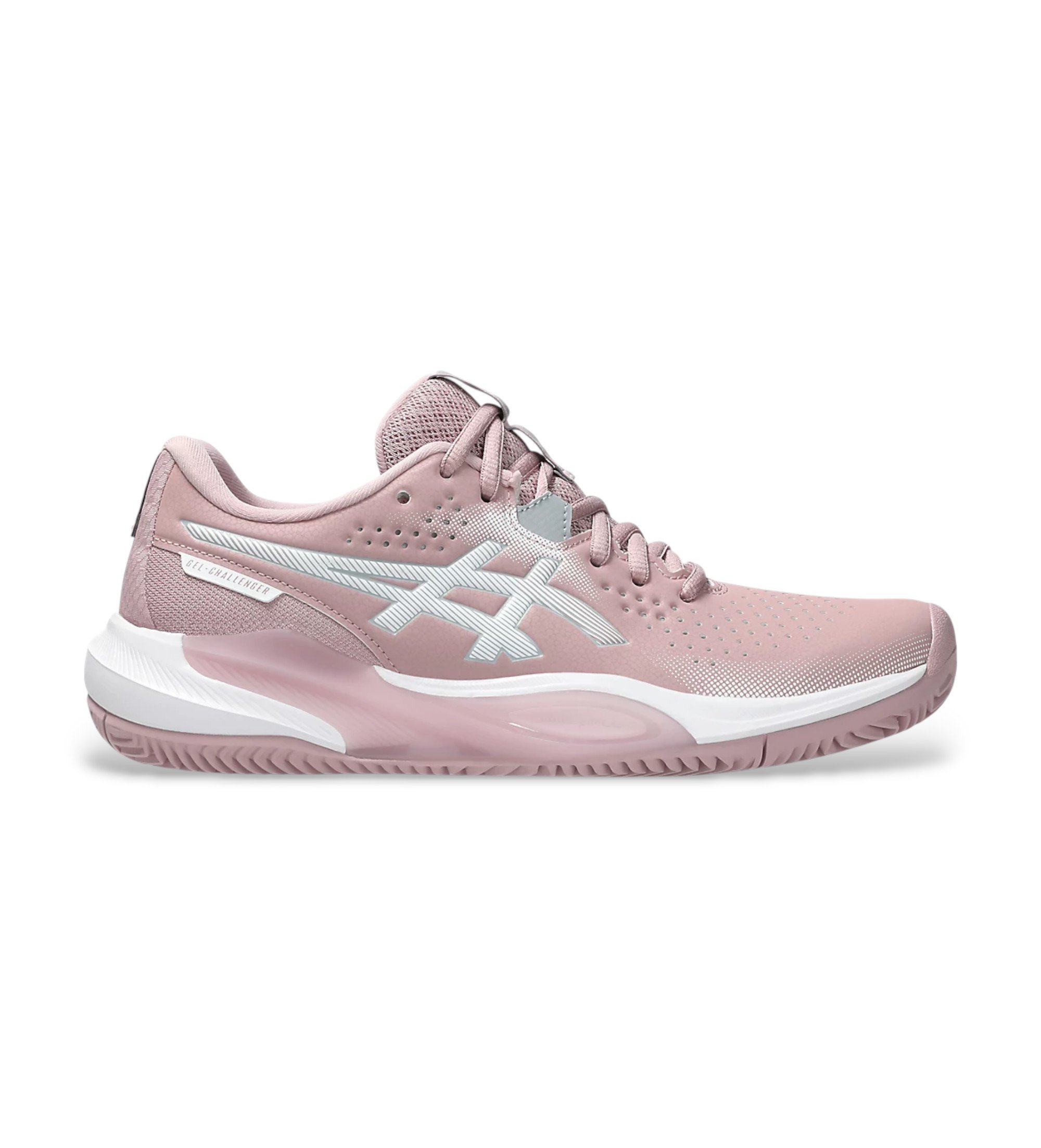 Asics für Damen. 1042A293 Schuhe Gel-Challenger 15 Clay rosa (39.5), Wohnung, Schnürsenkel, Lässig