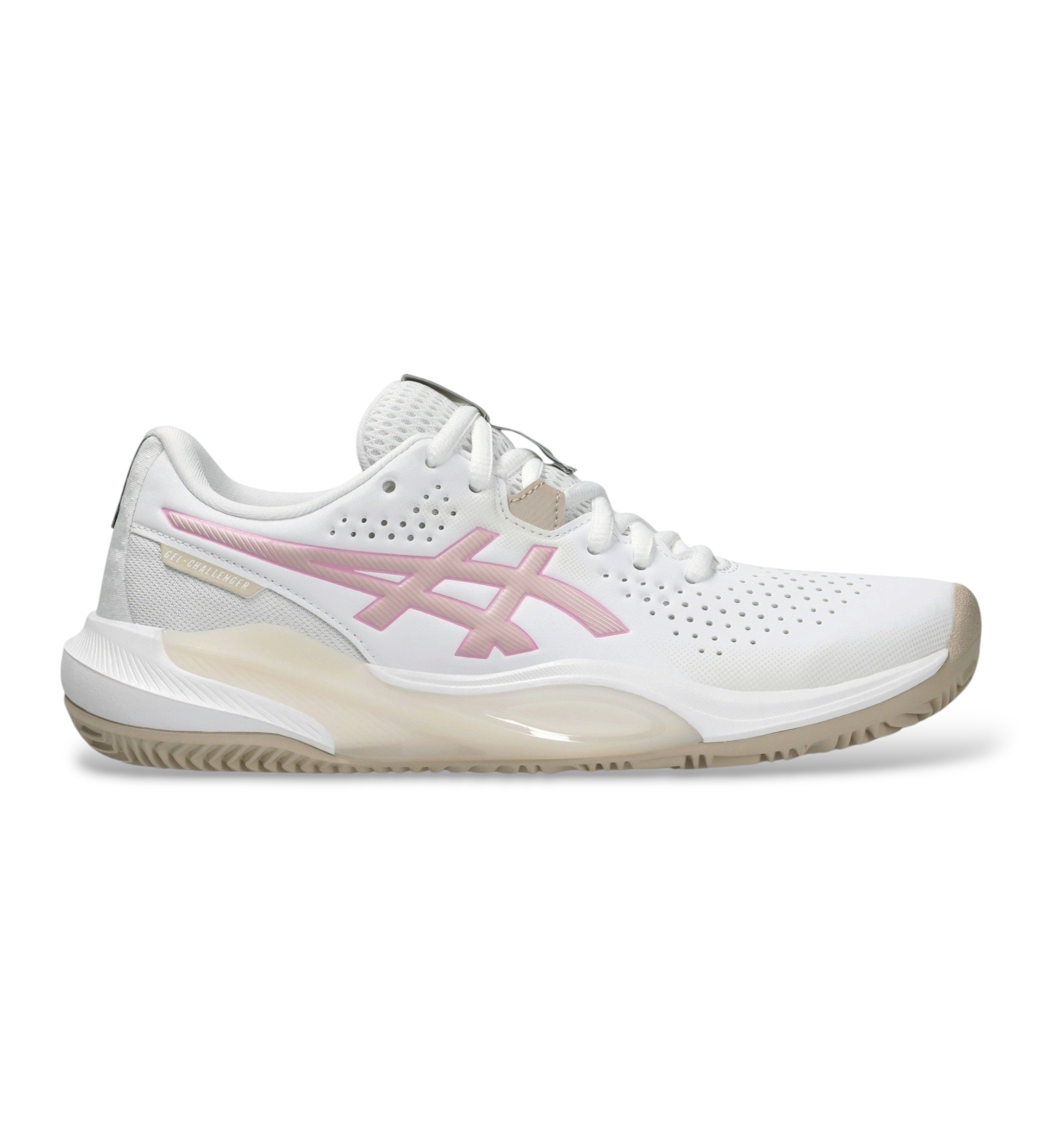 Asics für Damen. 1042A296 Sneaker GEL-Challenger 15 Padel weiß (37), Wohnung, Schnürsenkel, Lässig, Sportlich, Tennis/Padel, Polyester