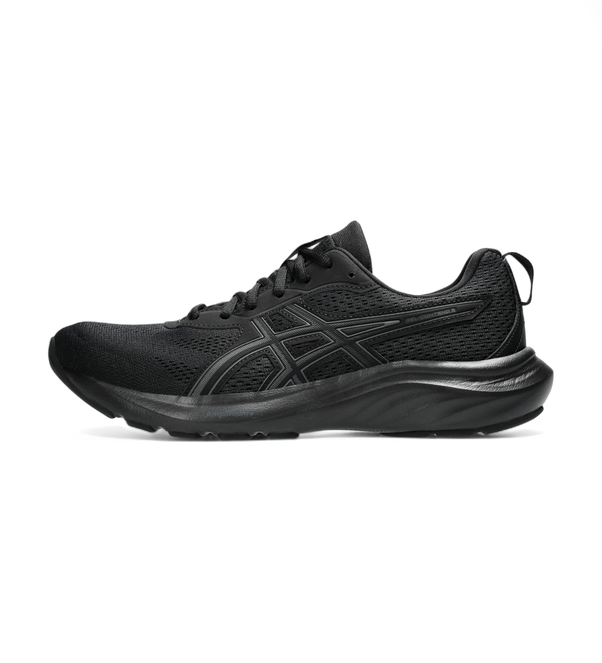 Asics dla m??czyzn. 1011B881 Buty sportowe Gel-Contend 9 czarne (40.5), Czarny, Mapa, Smycze, Zwykły, Deportivo, Bieganie, Multisport