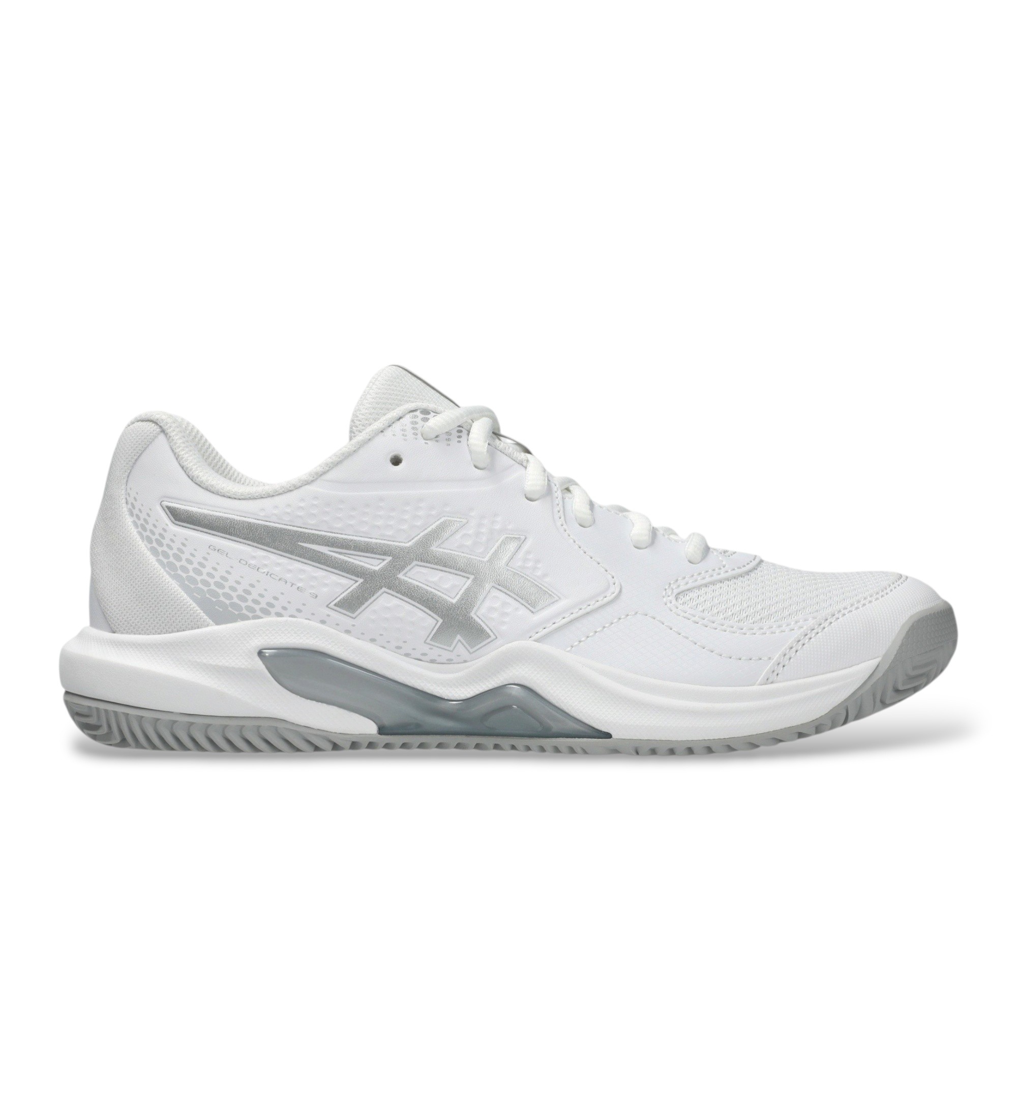 Asics für Damen. 1042A318 Sneaker GEL-Dedicate 9 Padel weiß (40), Wohnung, Schnürsenkel, Lässig, Sportlich, Tennis/Padel, Masche