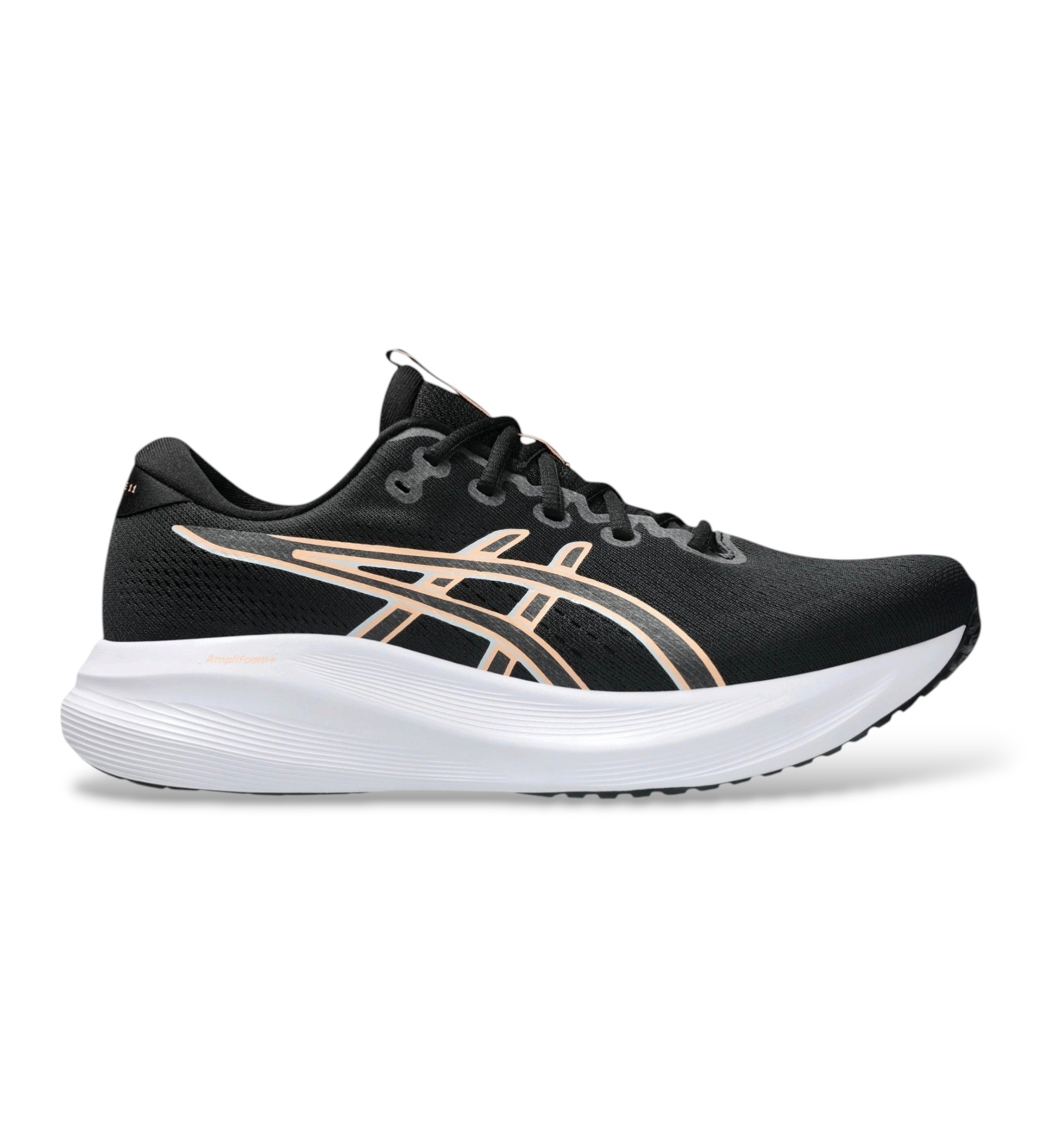 Asics für Herren. 1011C080 Sneaker GEL-Excite 11 schwarz (49), Stoff, Wohnung, Schnürsenkel, Lässig, Sportlich
