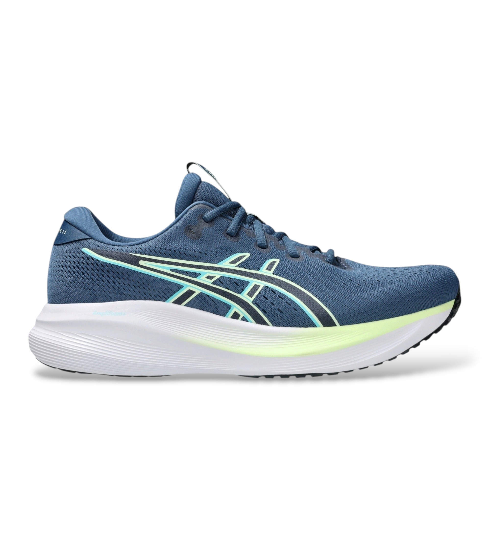 Asics für Herren. 1011C080 Sneakers GEL-Excite 11 blau (44.5), Wohnung, Schnürsenkel, Lässig, Sportlich, Grau, Masche
