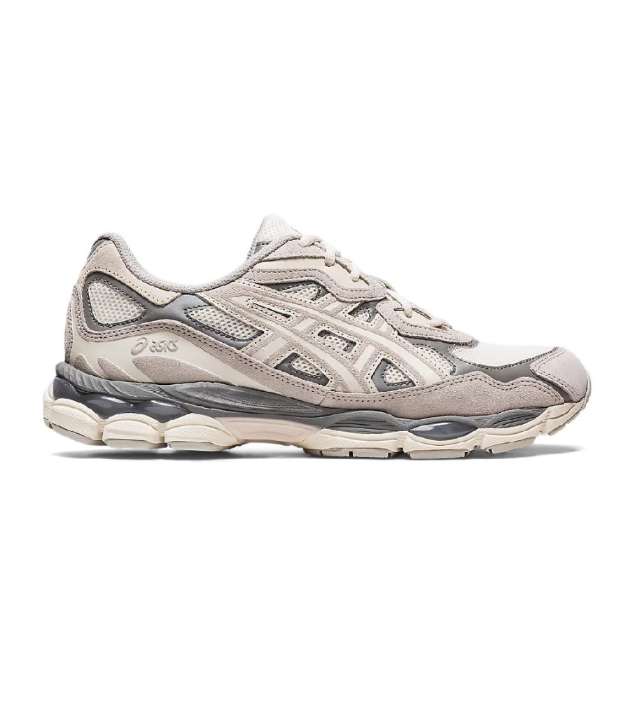 Asics für Herren. 1201A789 Turnschuhe Gel NYC weiß creme (36), Beige, Wohnung, Schnürsenkel, Lässig, Sportlich, Laufen, Multisport