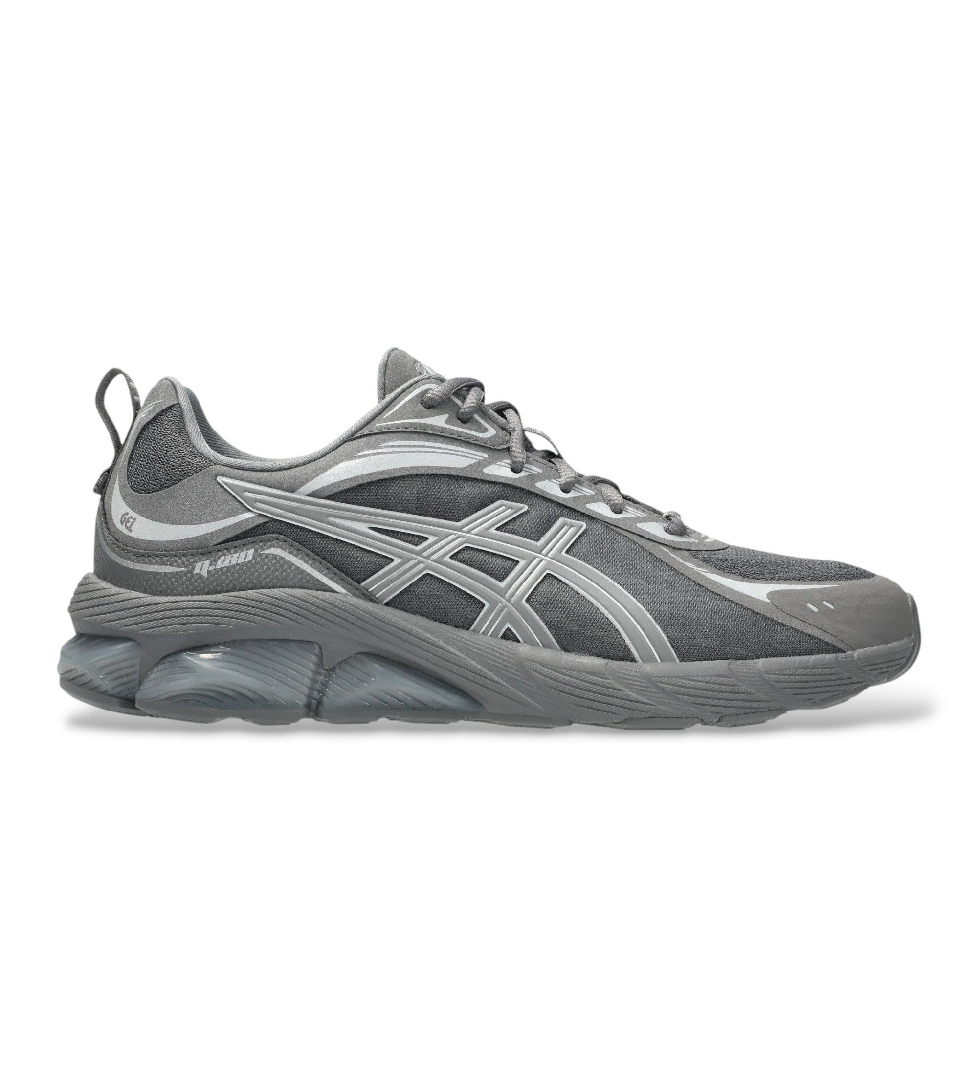 Asics Unisex. 1203A594 Sneaker GEL-Quantum 180 VIII grau (40), Wohnung, Schnürsenkel, Lässig, Sportlich, Masche