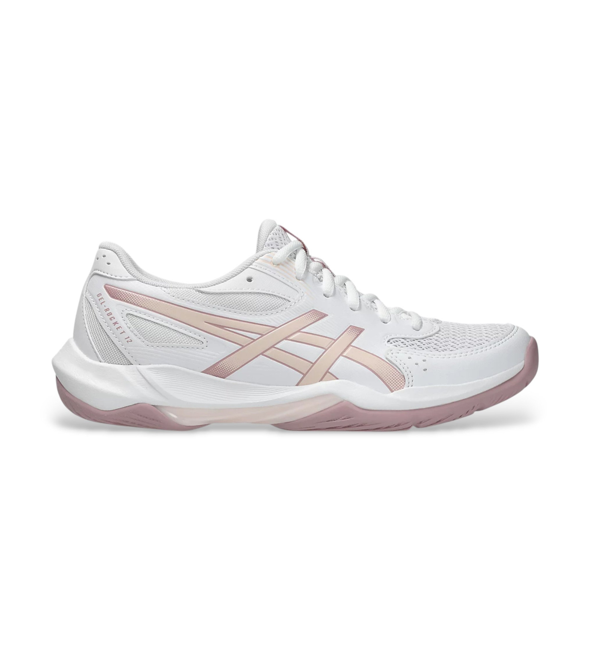Asics für Damen. 1072A119 Turnschuhe Gel-Rocket 12 weiß (43.5), Wohnung, Schnürsenkel, Lässig, Sportlich, Multisport