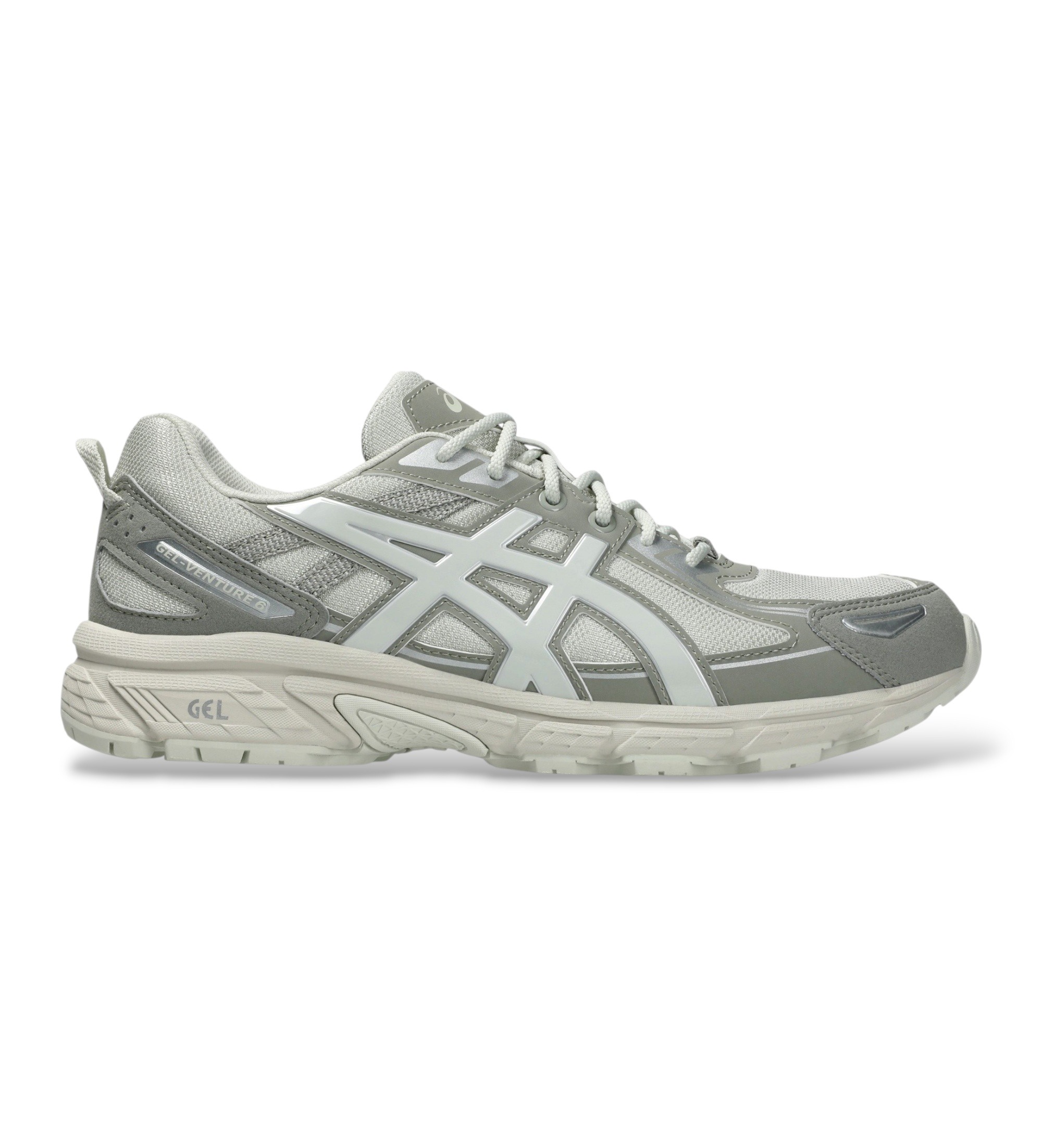Asics Unisex. 1203A438 Sneaker GEL-Venture 6 grau (42.5), Wohnung, Schnürsenkel, Lässig, Sportlich, Masche