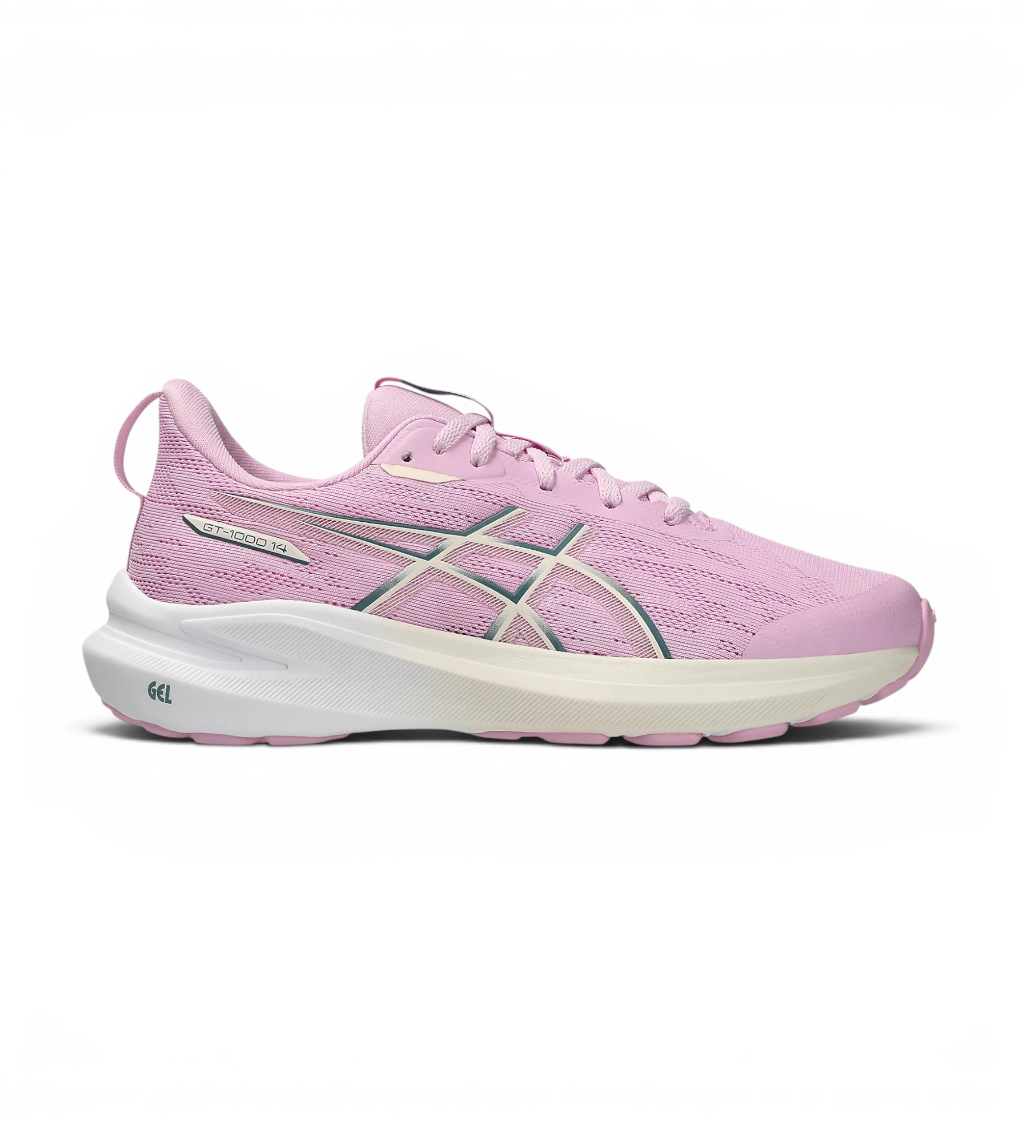 Asics für Frauen/Mädchen. 1014A382 Sneaker GT-1000 14 GS rosa (3.5USA=35.5), Wohnung, Schnürsenkel, Lässig, Sportlich, Multisport, Kinderbek