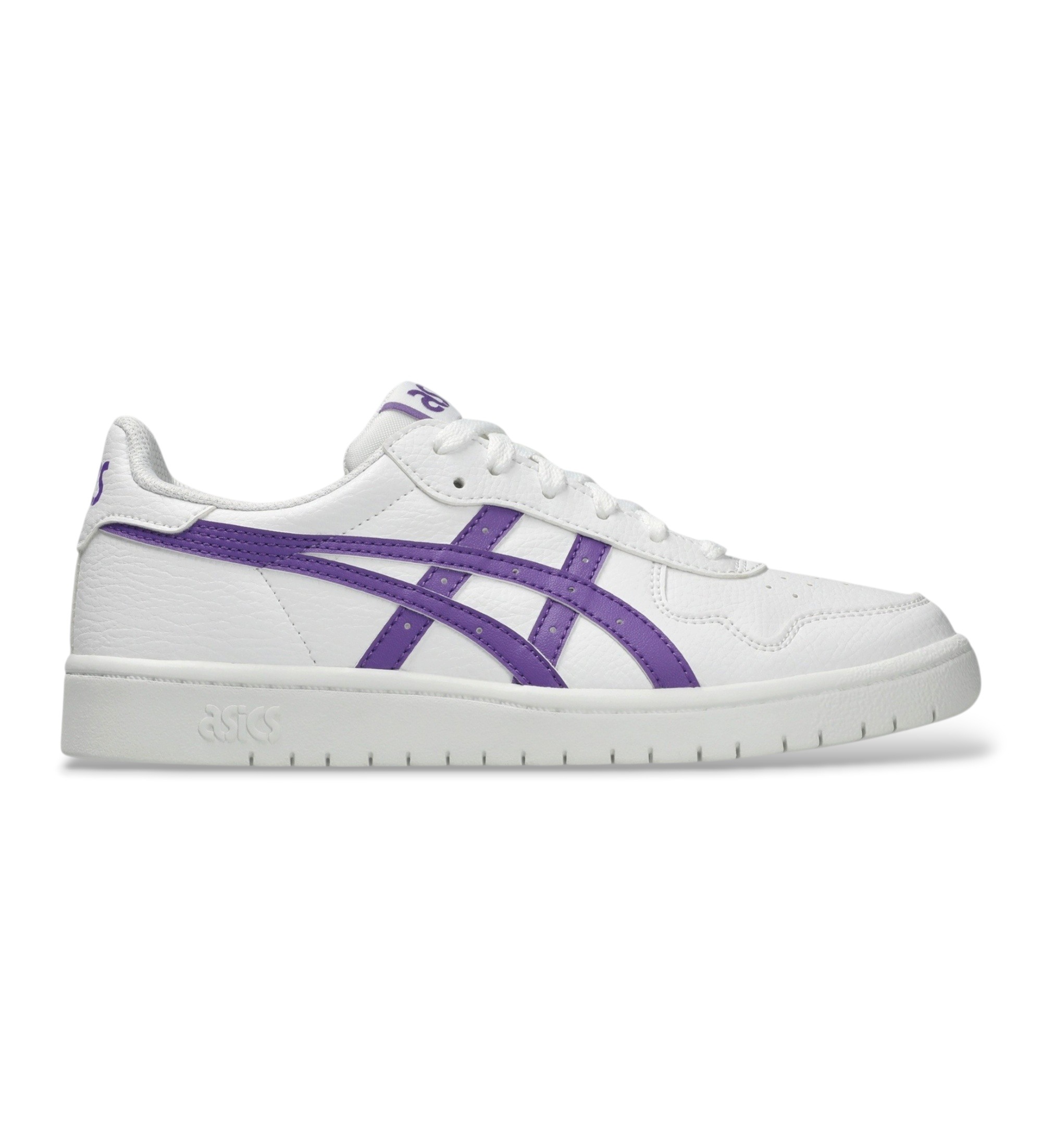 Asics für Damen. 1202A118 Leder-Sneaker Japan S weiß (41.5), Wohnung, Schnürsenkel, Lässig