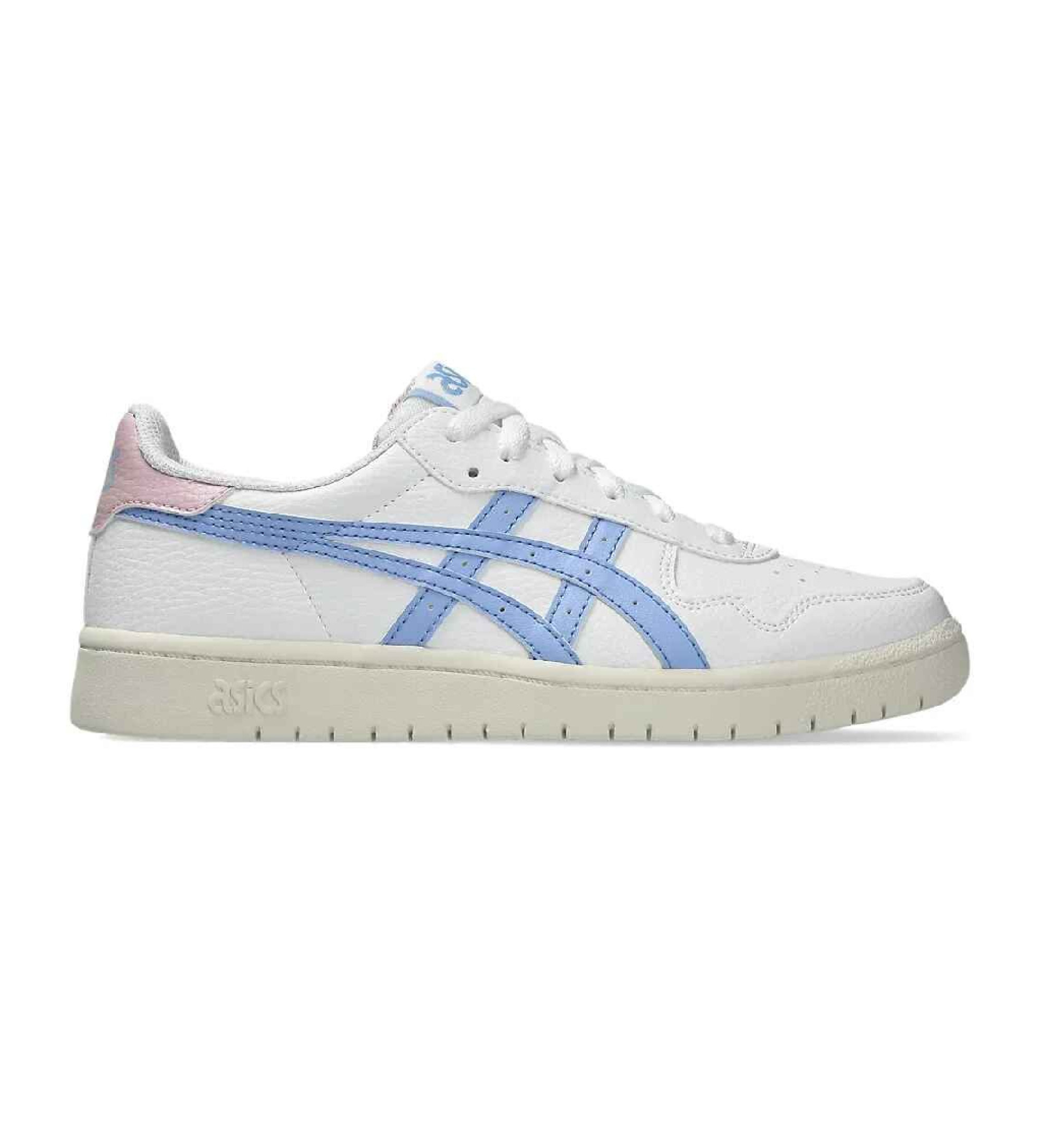 Asics für Damen. 1202A118 Turnschuhe Japan S weiß, blau (39), 1 bis 3 cm, Schnürsenkel, Lässig