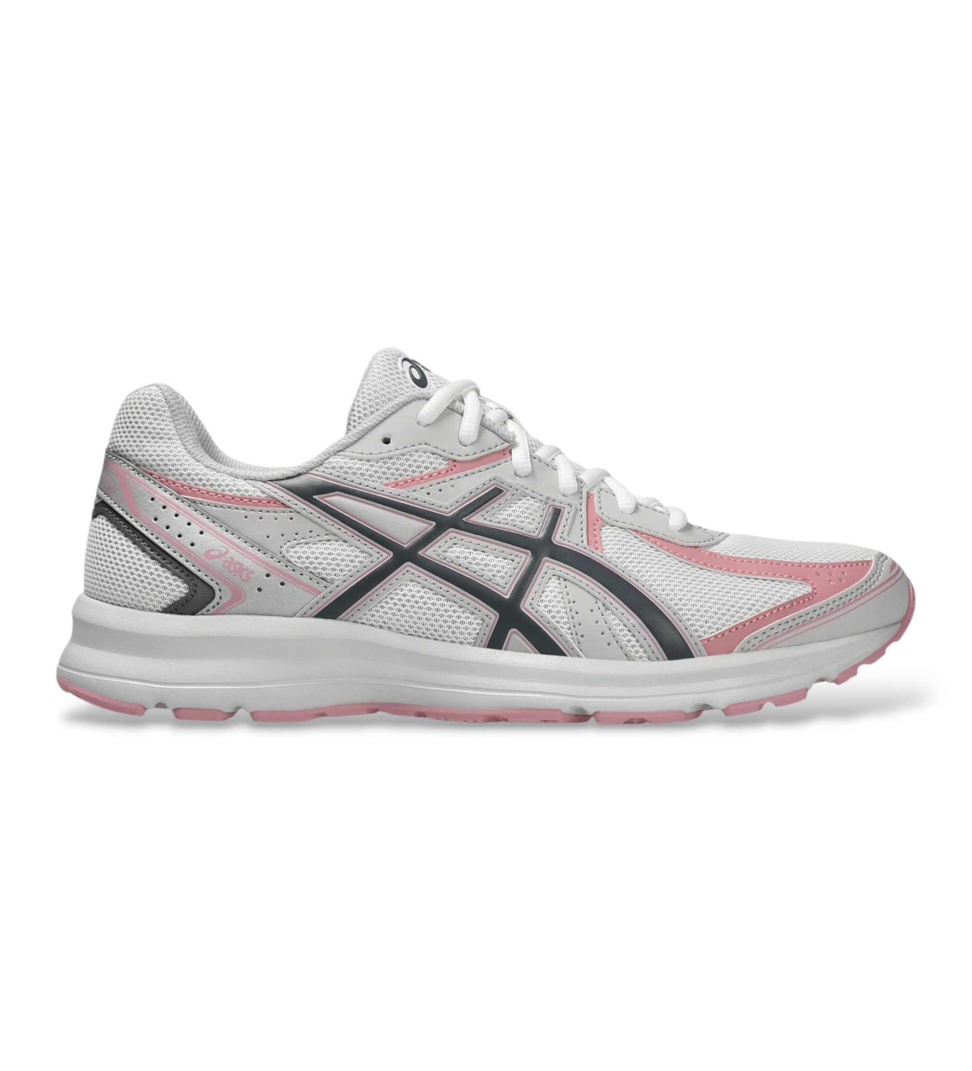 Asics Unisex. 1203A684 Sneaker Jog 100S weiß (37.5), Wohnung, Schnürsenkel, Lässig
