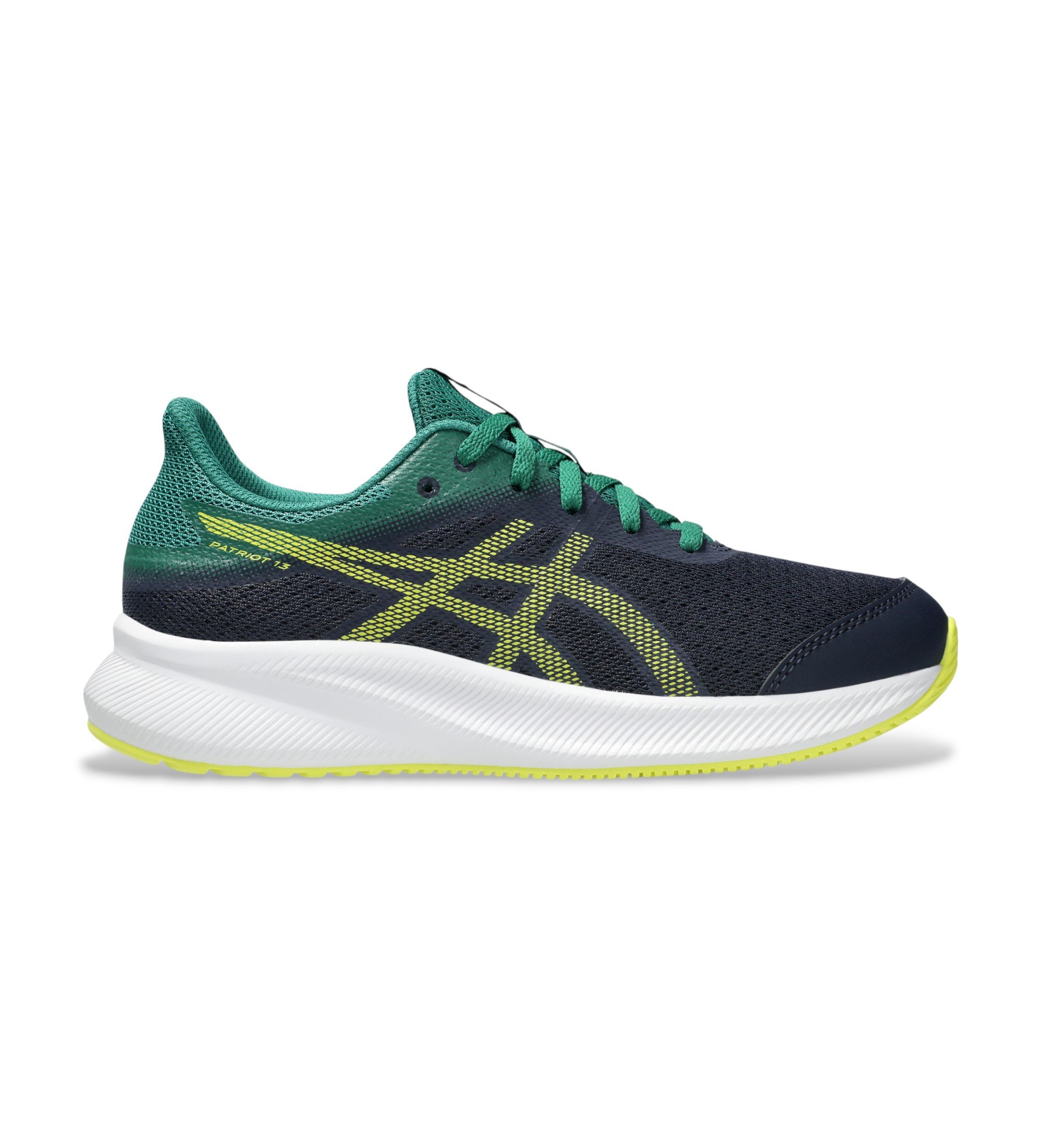 Asics für Frauen/Mädchen. 1014A267 Turnschuhe Patriot 13 navy (35.5), Wohnung, Schnürsenkel, Lässig, Sportlich, Laufen, Multisport, Marine,