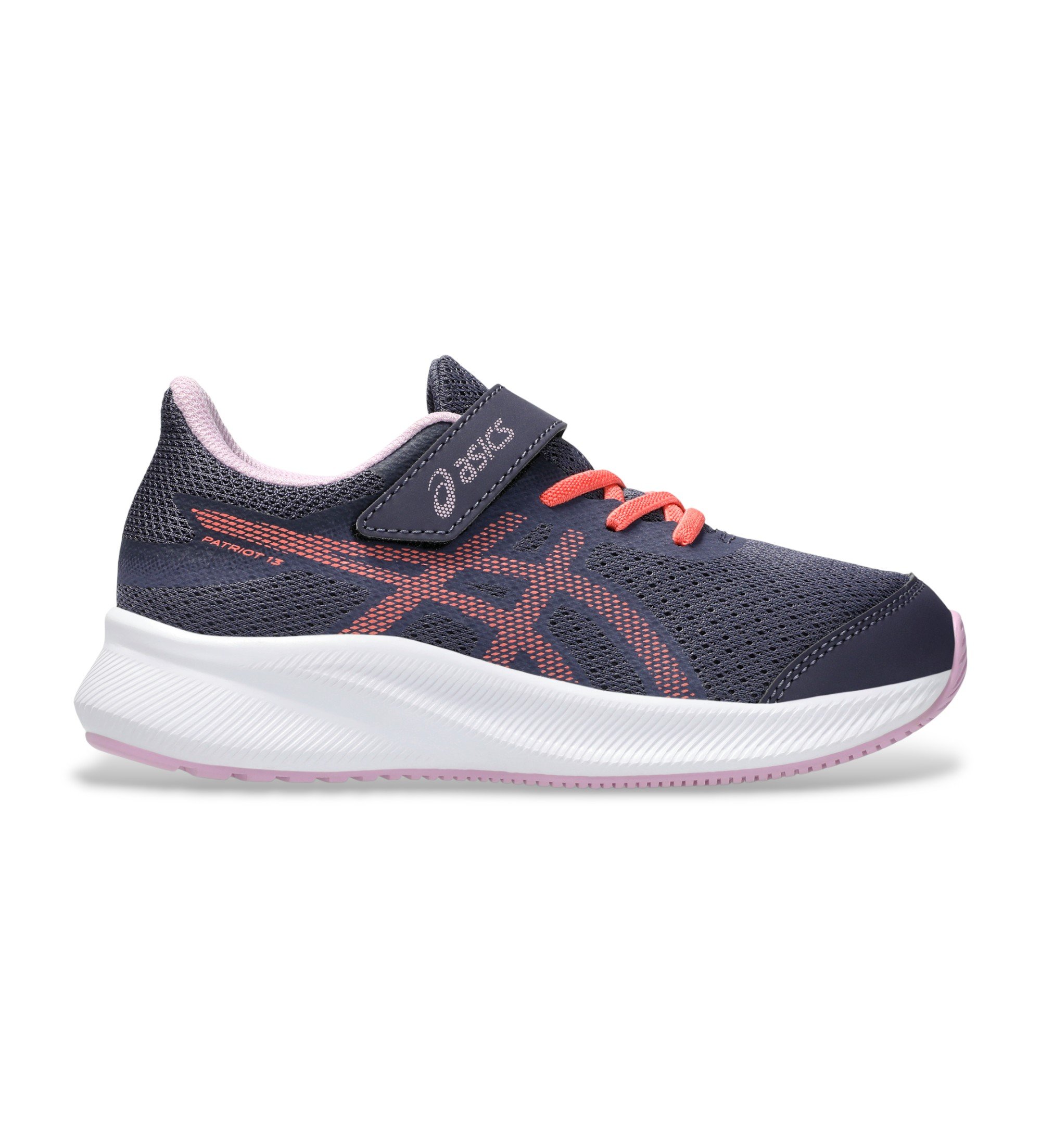 Asics für Frauen/Mädchen. 1014A264 Turnschuhe Patriot 13 PS navy (27), Wohnung, Schnürsenkel, Klettverschluss, Sportlich, Multisport, Nachha