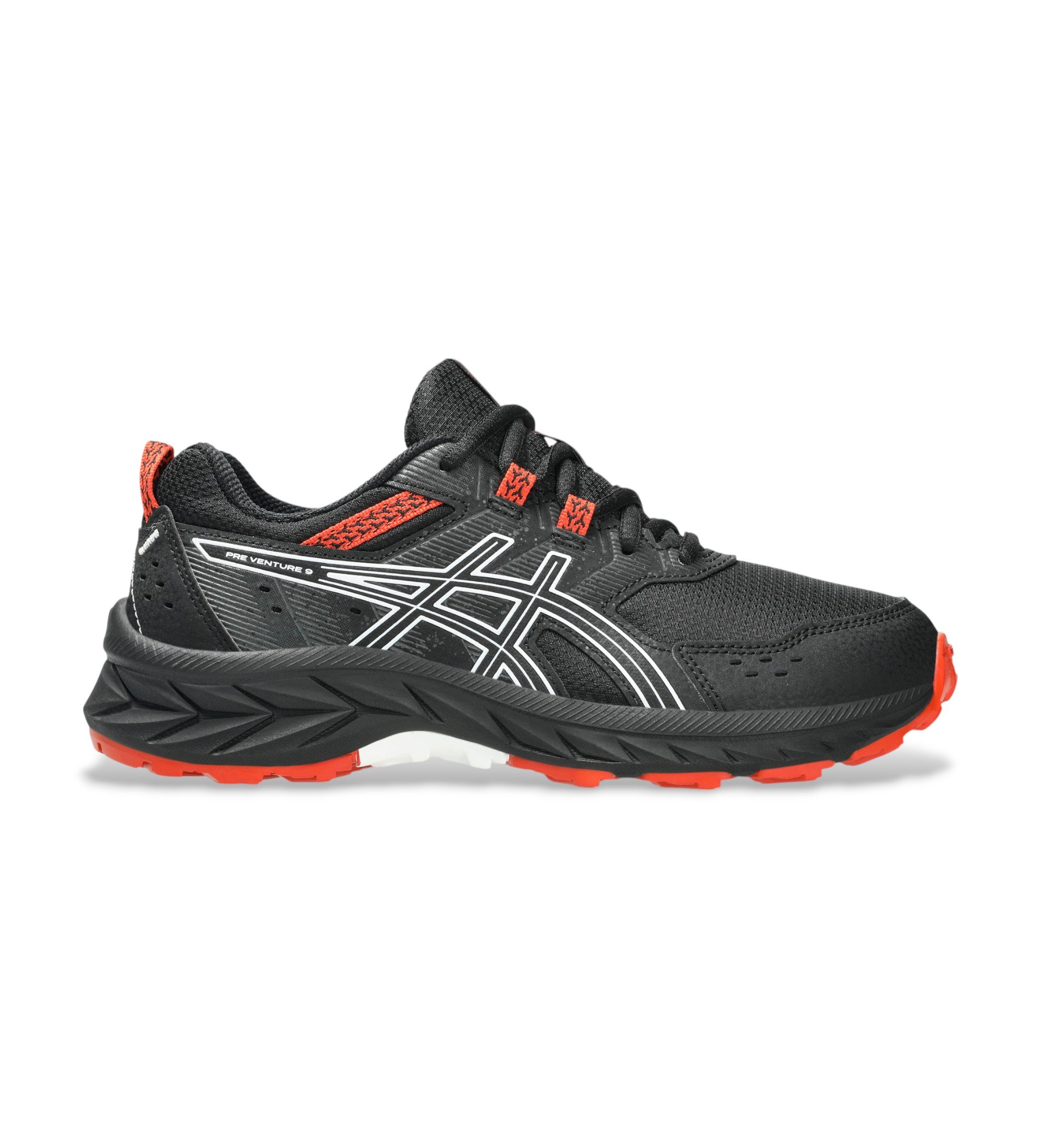 Asics für Frauen/Mädchen. 1014A276 Turnschuhe Pre Venture 9 schwarz (35.5), Wohnung, Schnürsenkel, Lässig, Sportlich, Draußen, Multisport, K