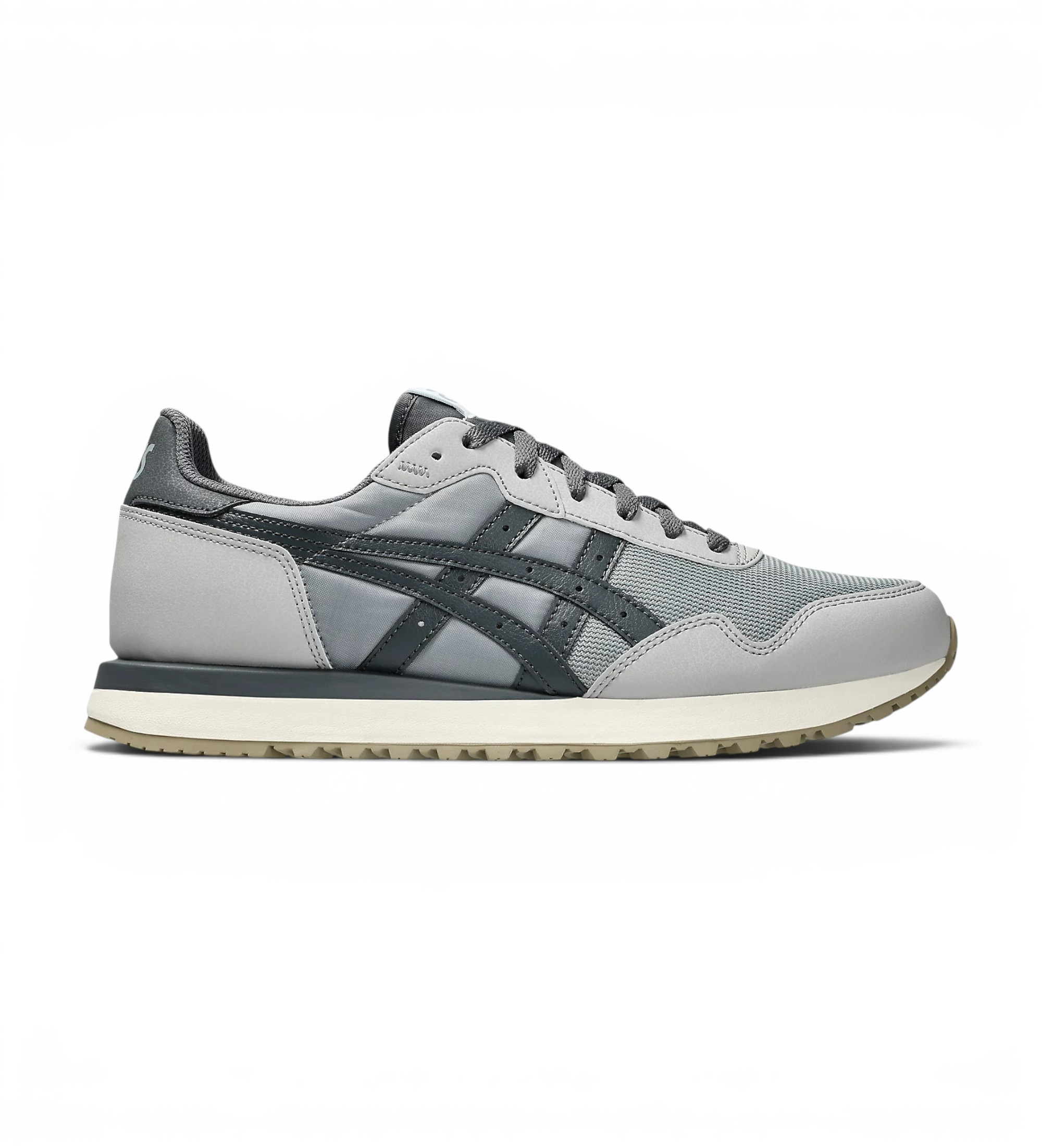 Asics Unisex. 1203A612 Tiger Runner II Sneakers grau (44), Wohnung, Schnürsenkel, Lässig
