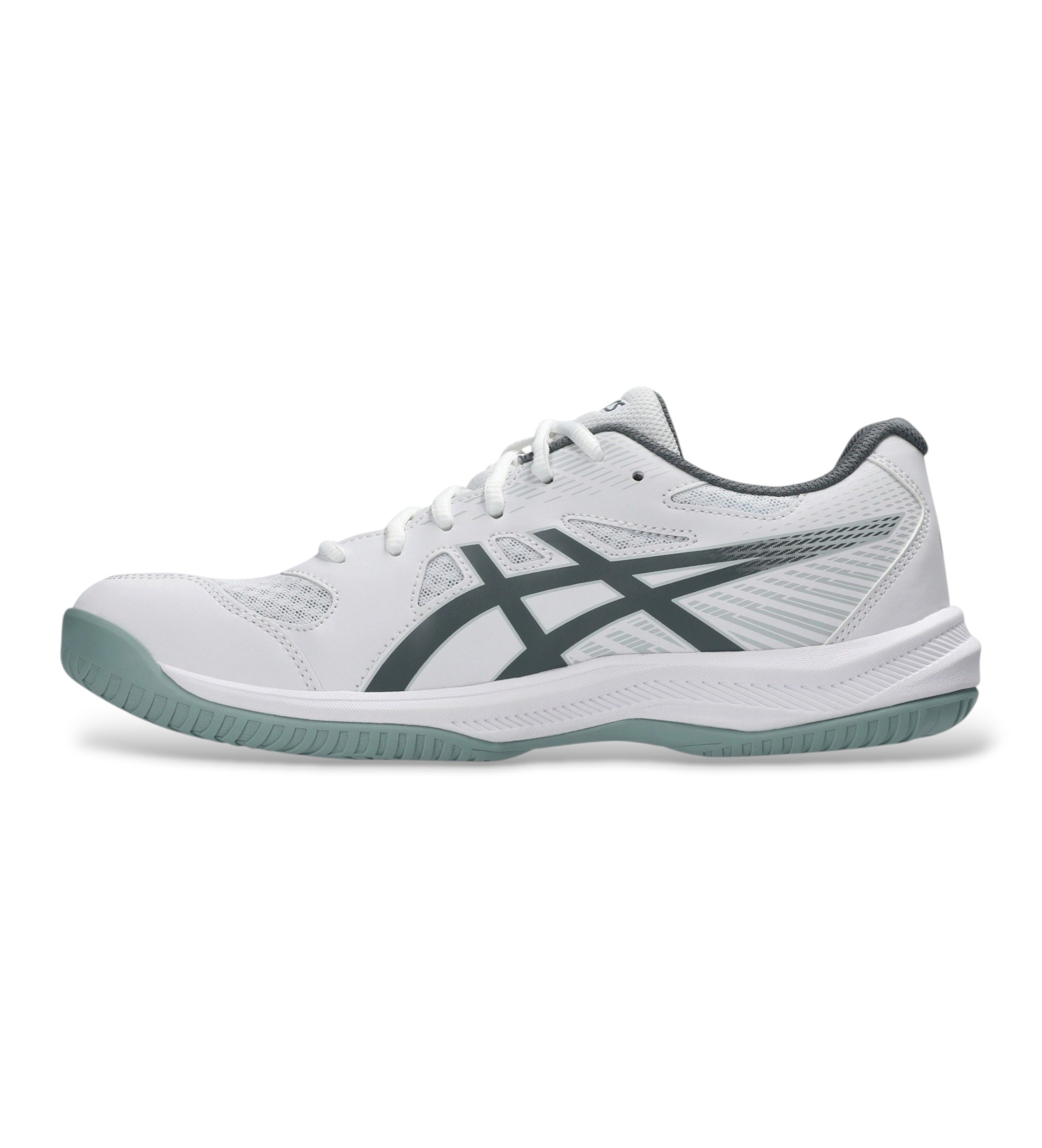 Asics für Herren. 1071A104 Upcourt 6 Sneaker weiß (40), Wohnung, Schnürsenkel, Lässig, Sportlich, Masche
