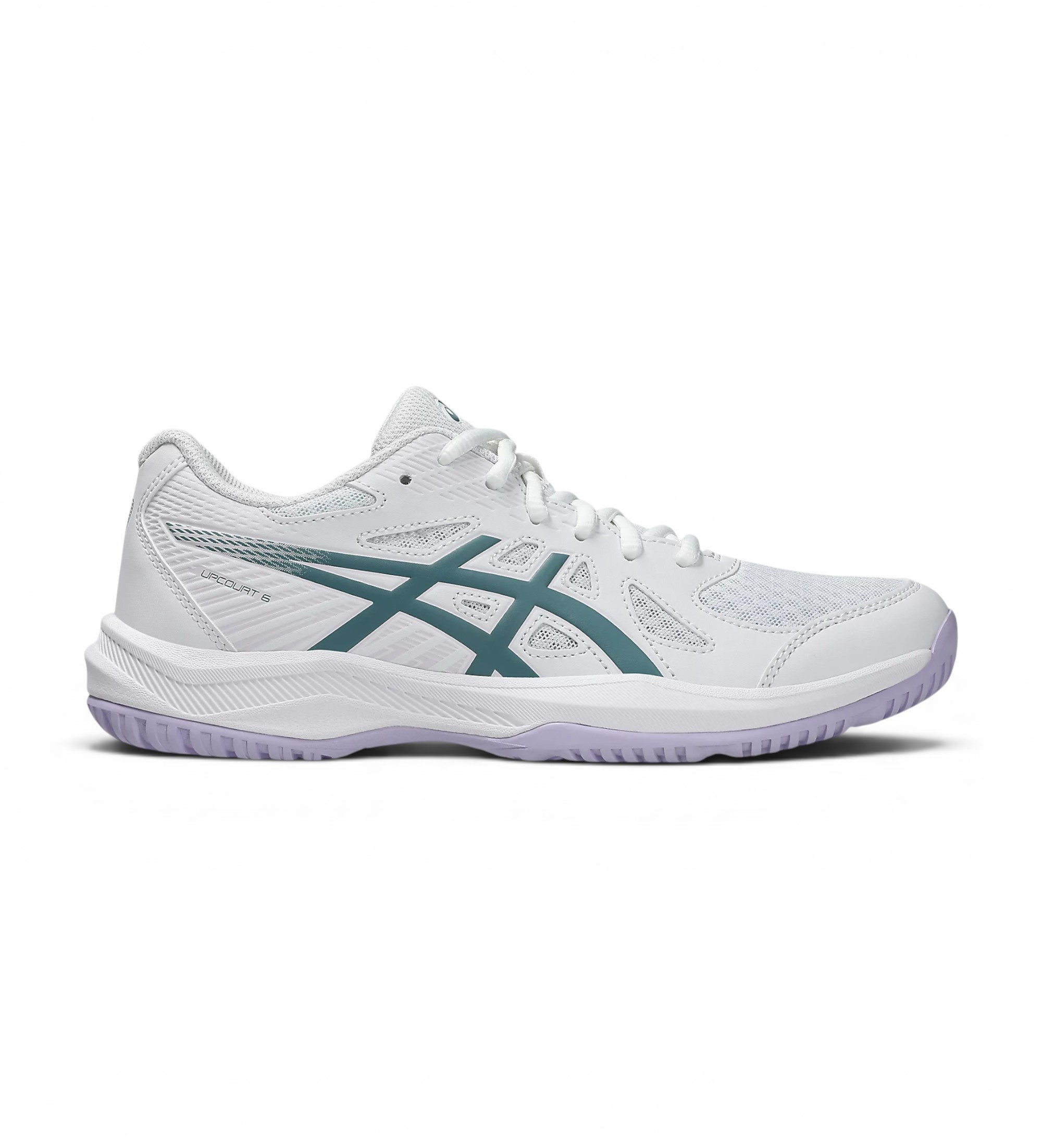 Asics für Damen. 1072A107 Upcourt 6 Sneaker weiß (39), Wohnung, Schnürsenkel, Lässig, Sportlich, Multisport