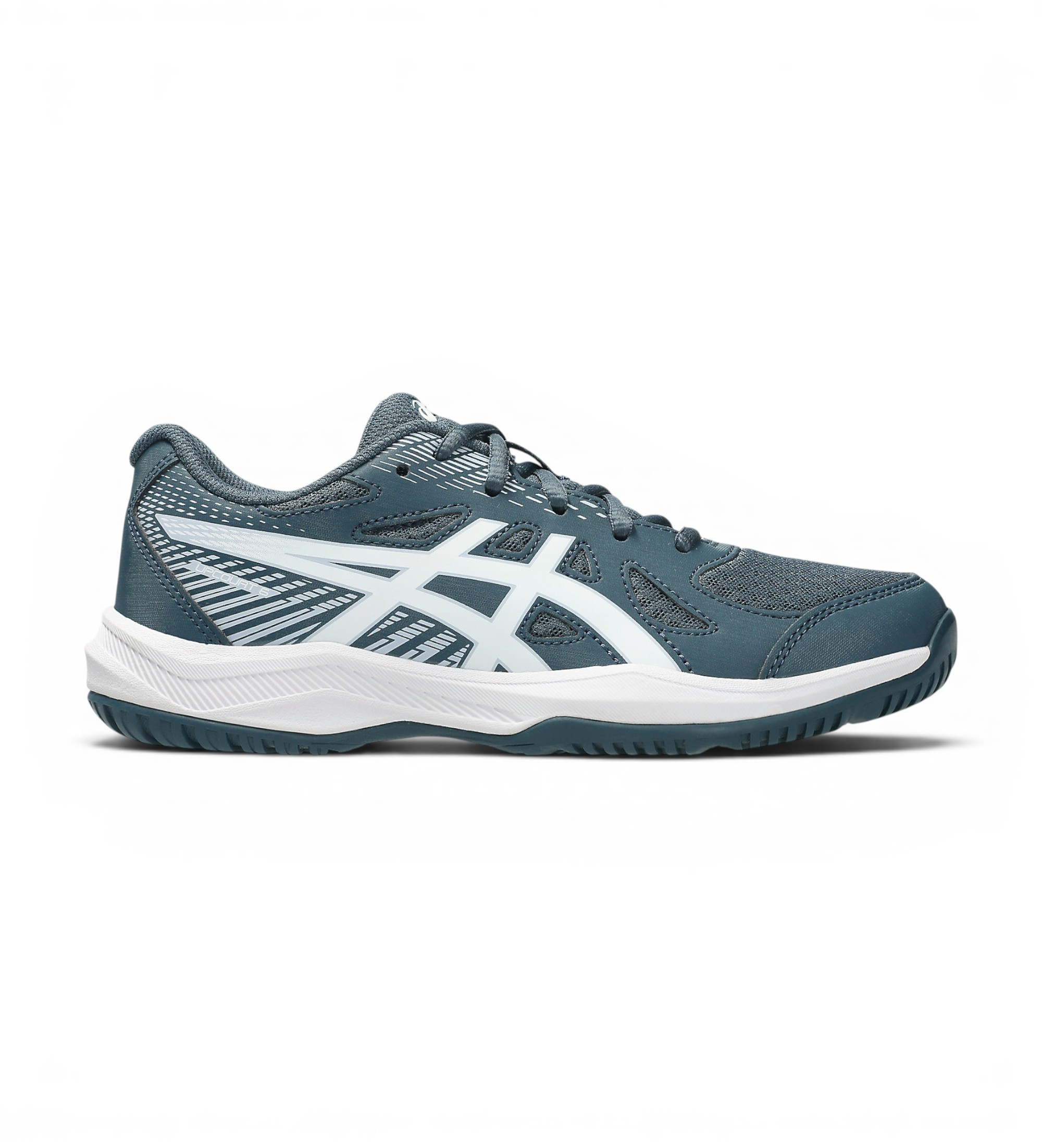 Asics für Frauen/Mädchen. 1074A045 Upcourt 6 GS Sneakers dunkelgrün (4.5USA=37), Wohnung, Schnürsenkel, Lässig, Sportlich, Multisport, Kinde