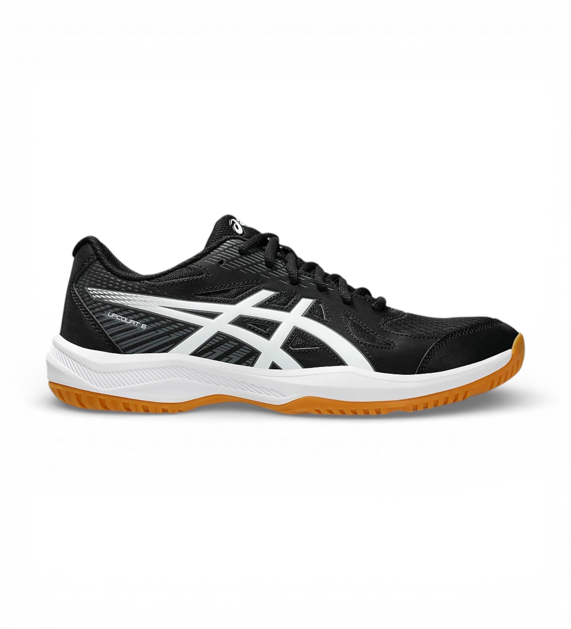Asics für Herren. 1071A104 Upcourt 6 Schuhe schwarz (11US = 45EU), Wohnung, Schnürsenkel, Sportlich, Tennis/Padel