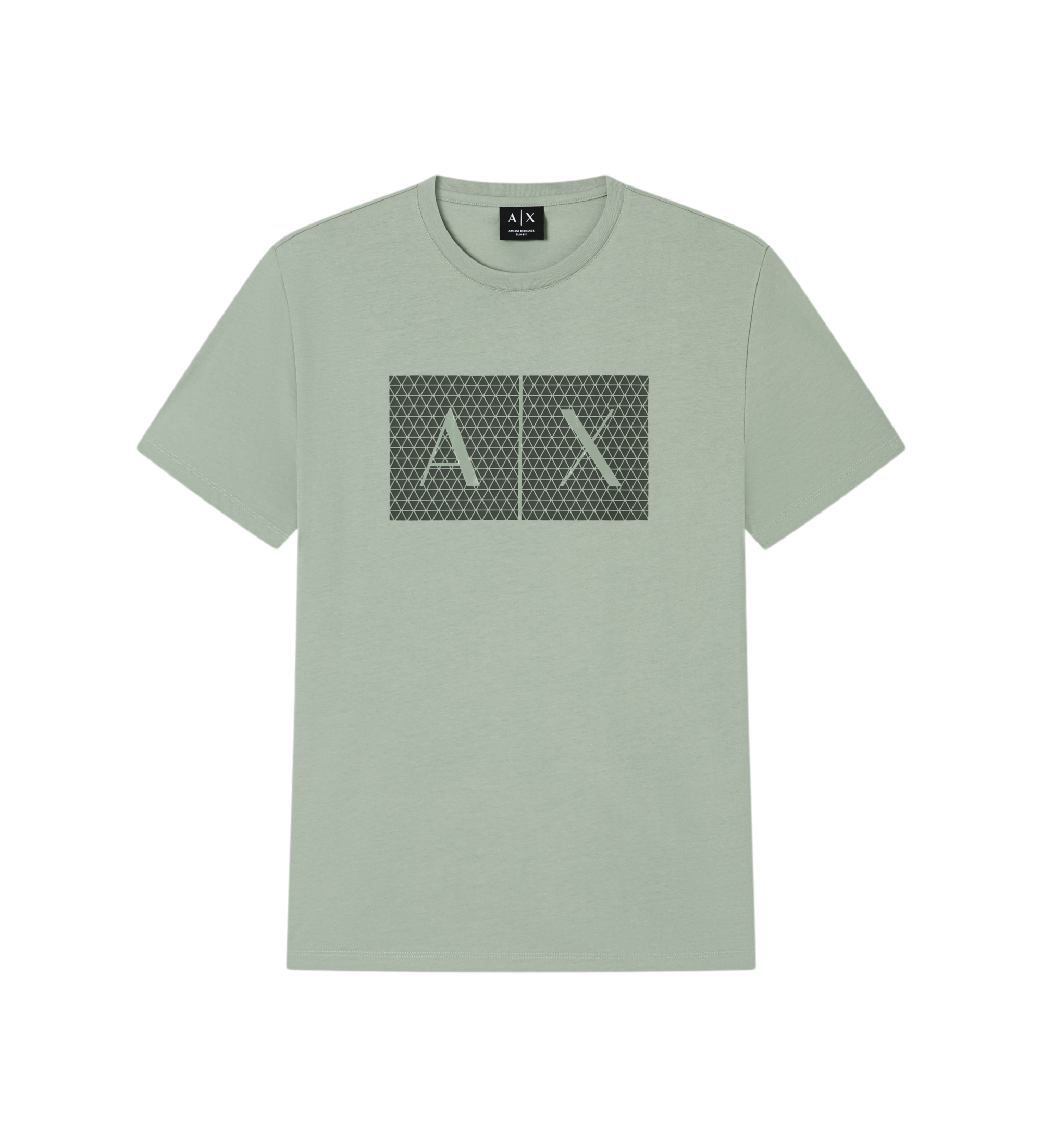 A|X Armani Exchange für Herren. 8NZTCKZ8H4ZU7210 Grünes Freizeit-T-Shirt (S), Lässig, Baumwolle, Kurzarm