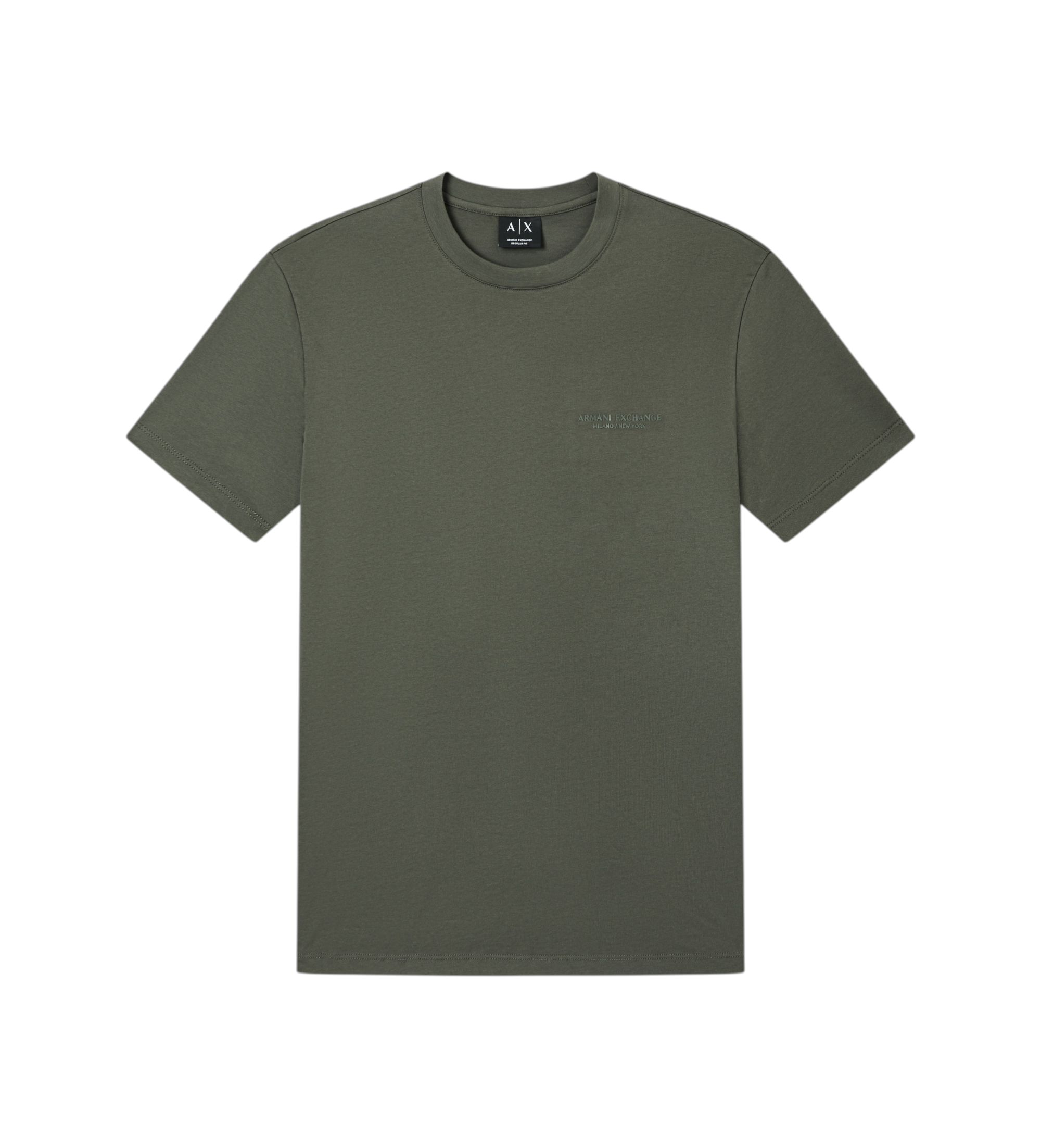 A|X Armani Exchange für Herren. XM001281AF10361M8317 Tägliches grünes T-Shirt (M), Lässig, Baumwolle, Kurzarm