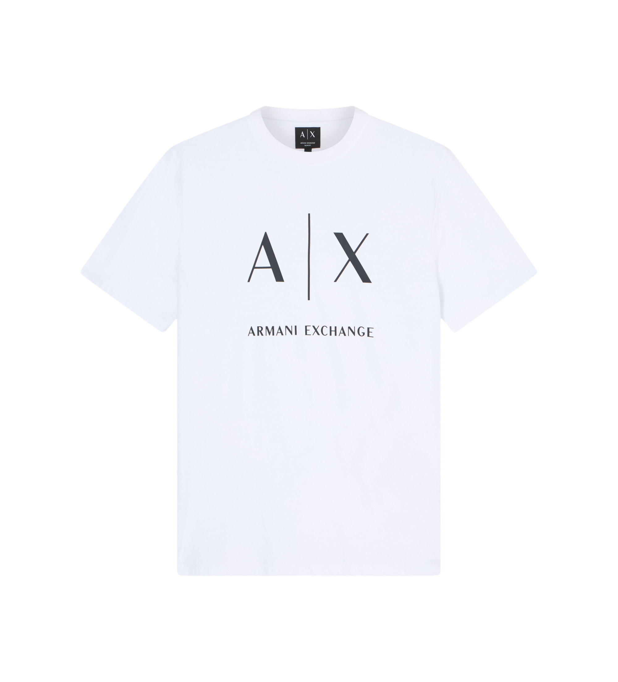 A|X Armani Exchangevoor mannen. XM002683AF10356U0002 Logo T-shirt wit (XL), Casual, Katoen, Korte mouwen