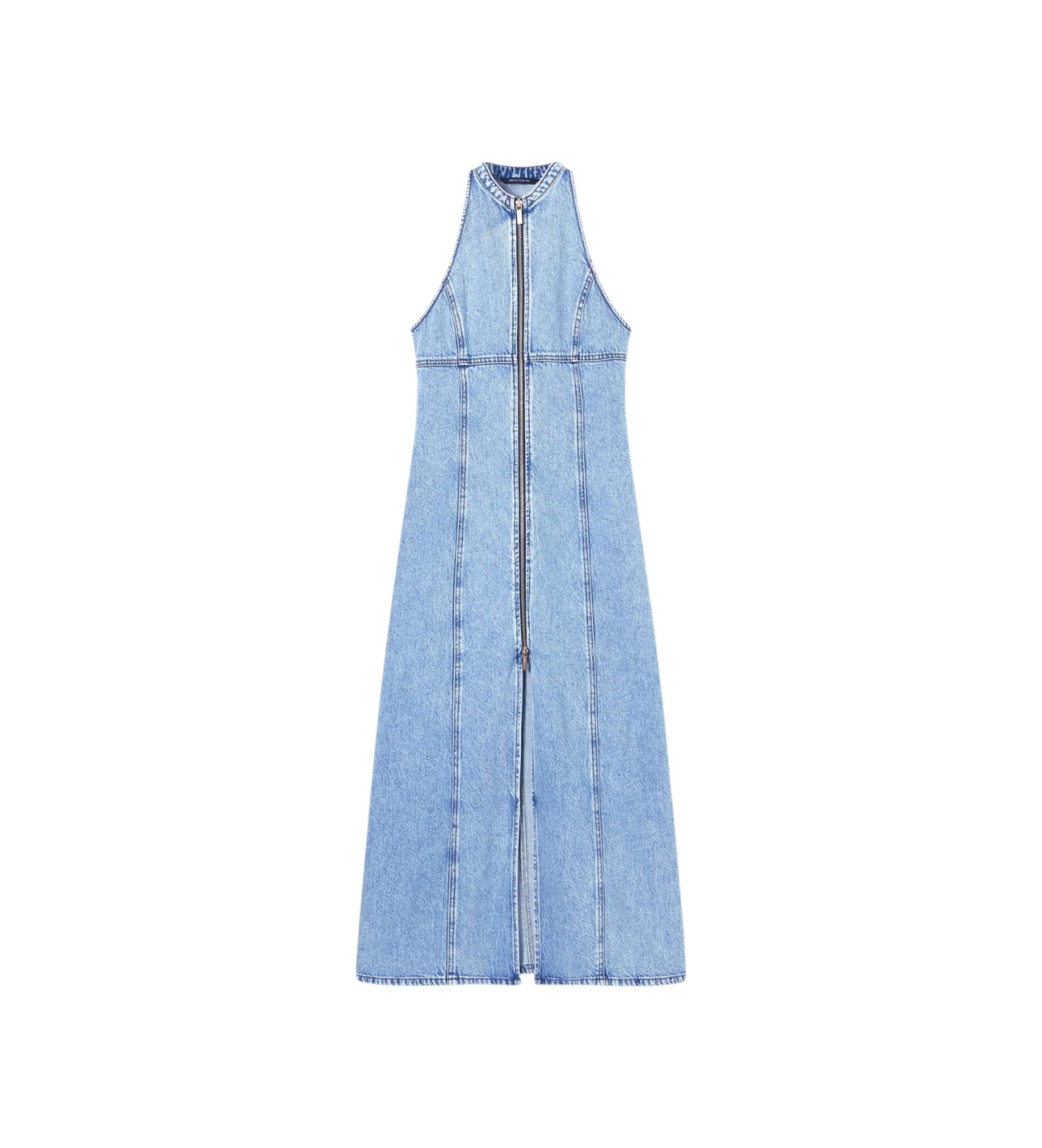 A|X Armani Exchange für Damen. XW002261AF21338MB001 Denim-Kleid blau (S), Lässig, Baumwolle, Ärmellos / Hosenträger
