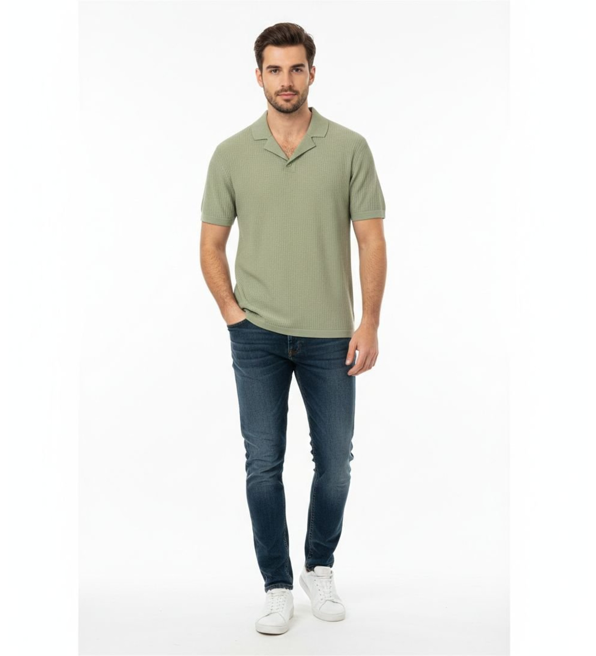 A|X Armani Exchange für Herren. XM002165AF20139U7210 Modernes grünes Poloshirt (XL), Lässig, Baumwolle, Kurzarm