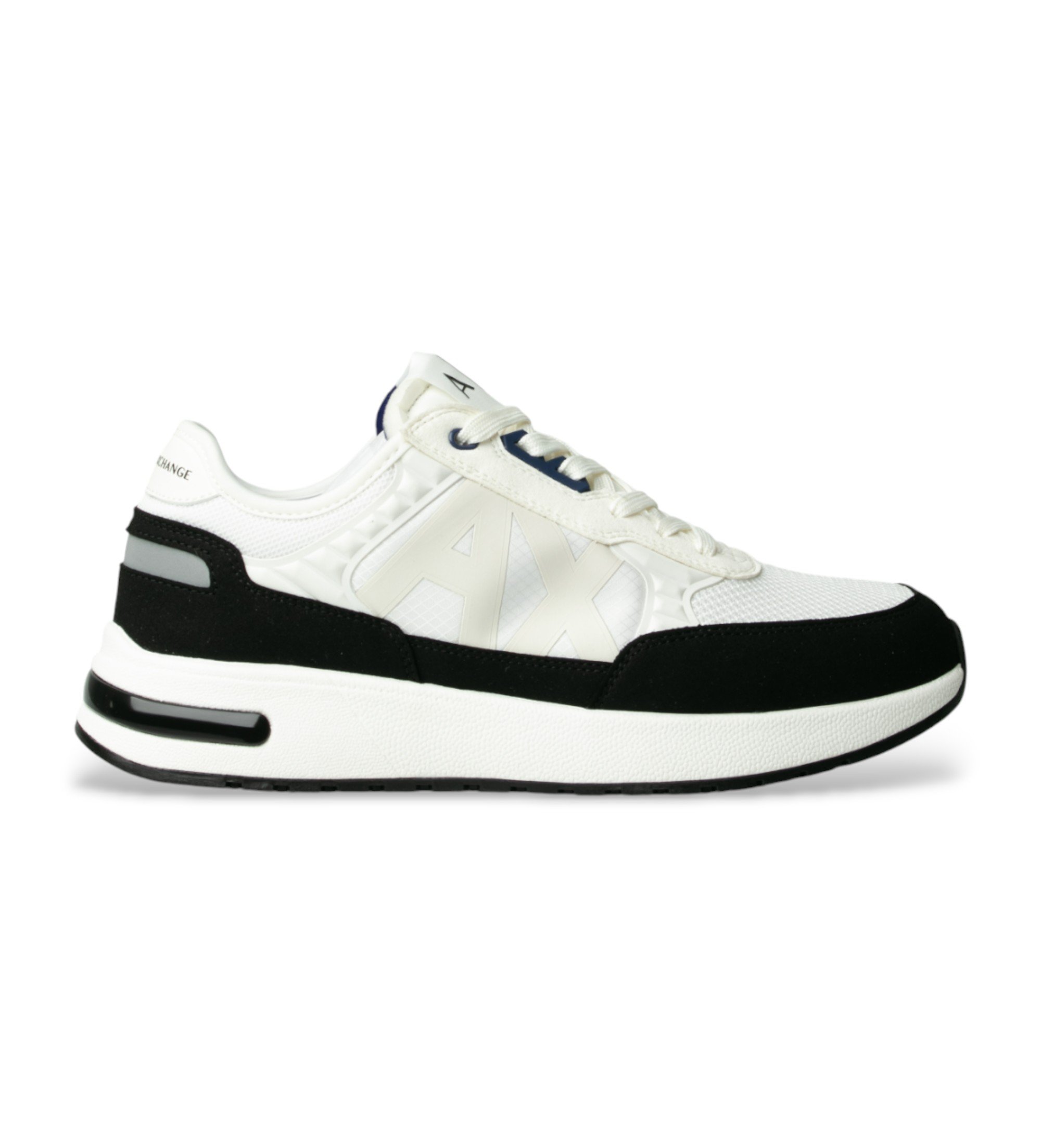 A|X Armani Exchange für Herren. XUX090XV276M0017 Weiße Freizeittrainer (41), Wohnung, Schnürsenkel, Lässig