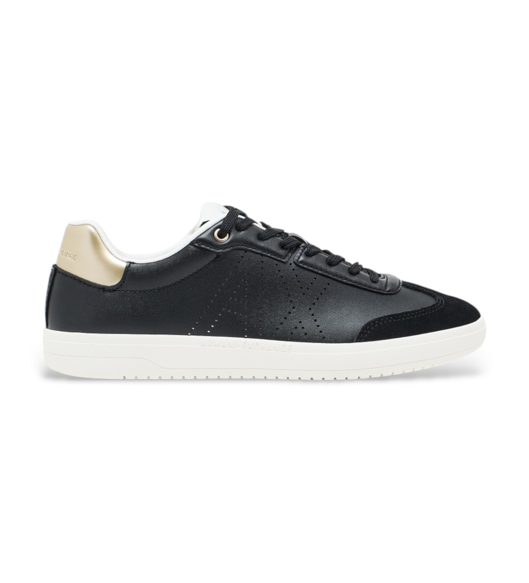 A|X Armani Exchange für Damen. XW002791AF26936MZ815 Turnschuhe Schwarz Detail (38), Wohnung, Schnürsenkel, Lässig