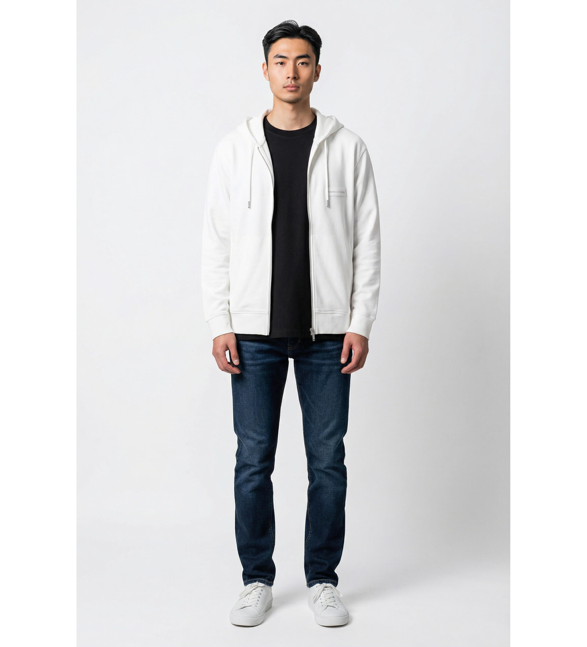 A|X Armani Exchange für Herren. XM002352AF21869U1074 Sweatshirt Lisa cremefarben (M), Weiß, Lässig, Baumwolle