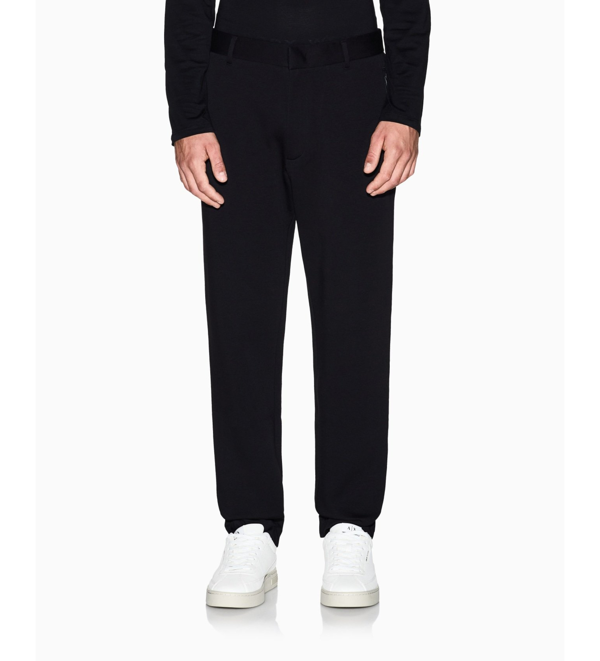 A|X Armani Exchange für Herren. XM001302AF10818UC001 Hose mit Reißverschlusstaschen schwarz (XL), Lässig, Baumwolle