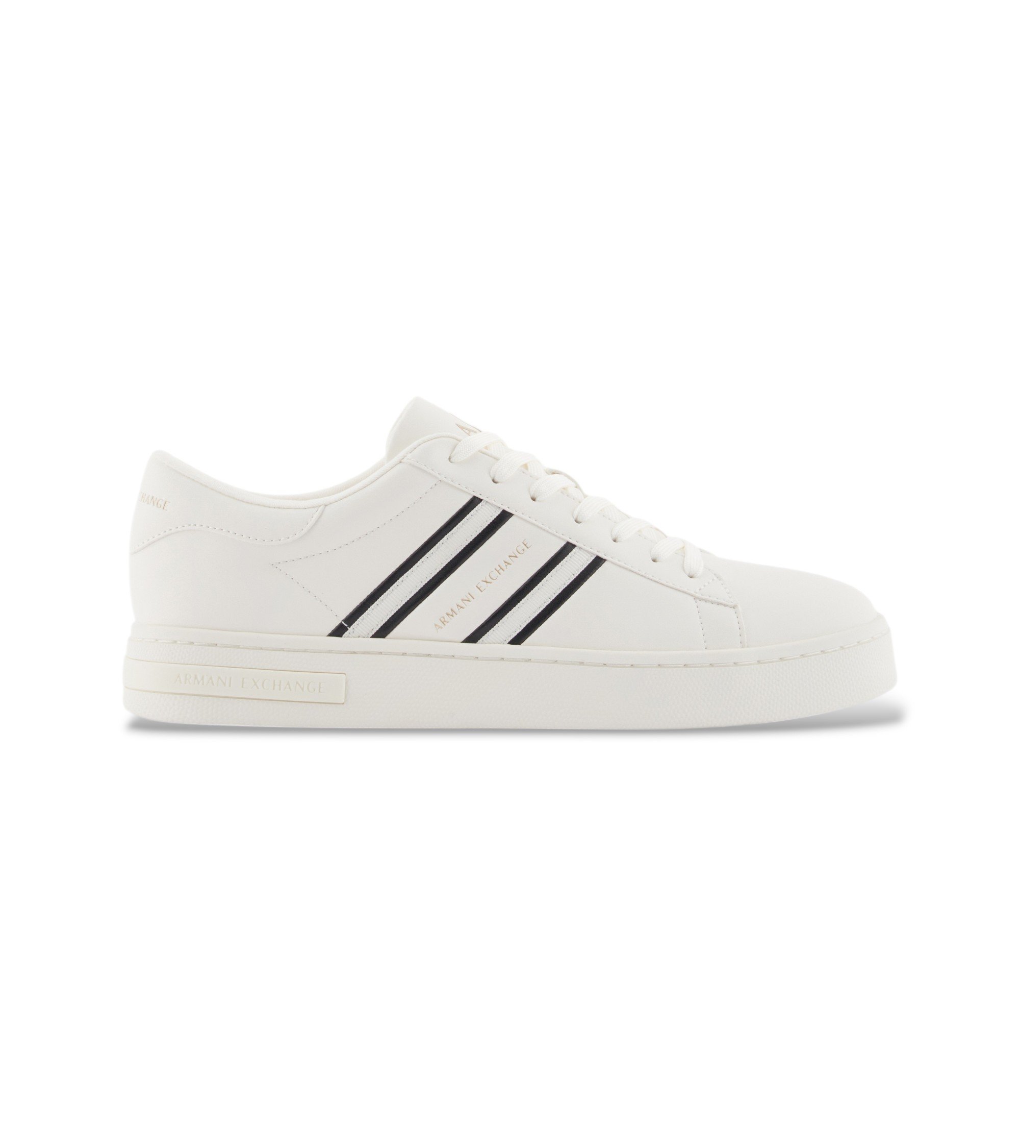 A|X Armani Exchange für Herren. XM002198AF21421M0017 Turnschuhe Design Off-White (45), Weiß, Wohnung, Schnürsenkel, Lässig
