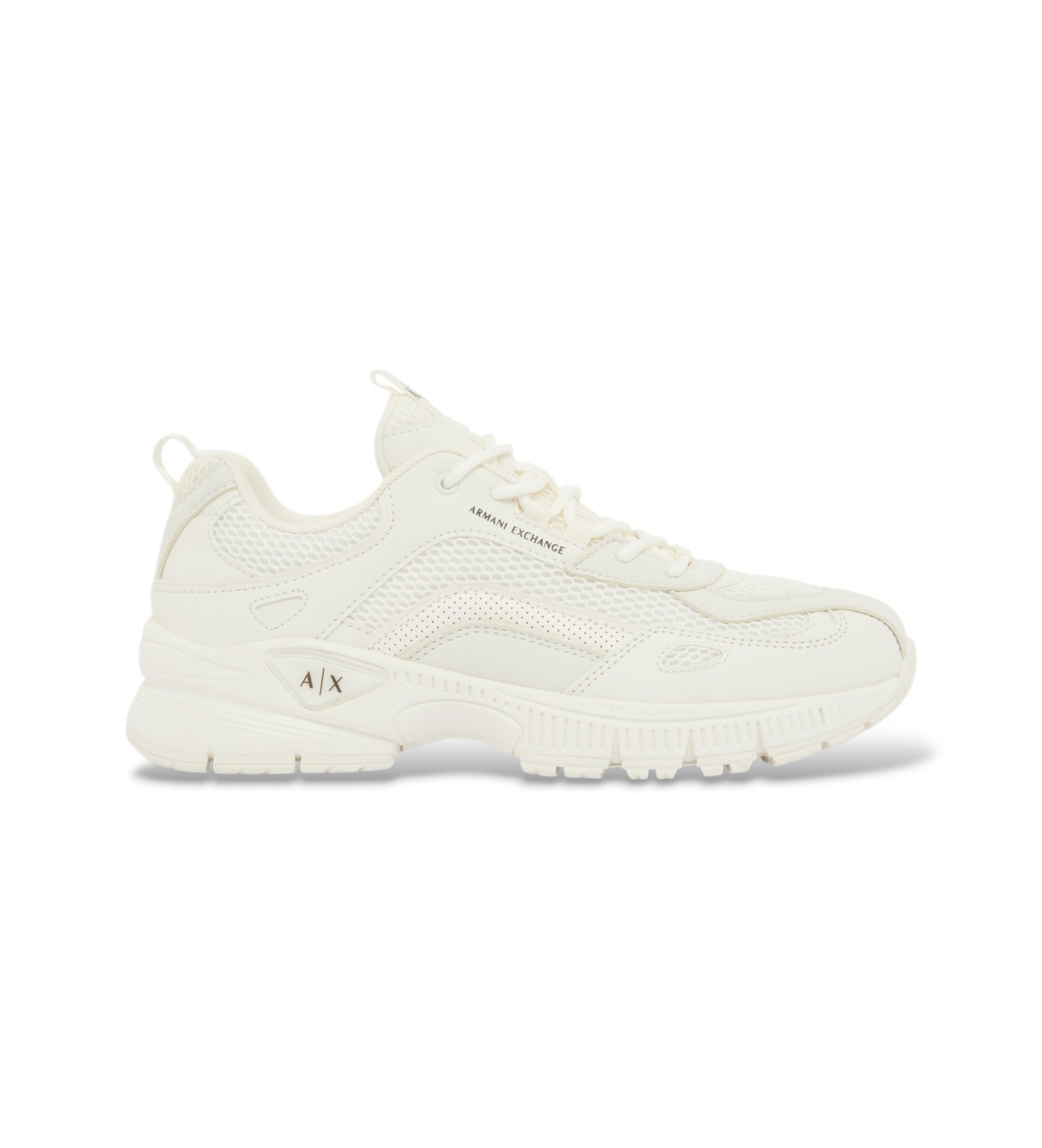 A|X Armani Exchange für Herren. XM002623AF22829M0107 Turnschuhe Mixed off-white (45), Weiß, Wohnung, Schnürsenkel, Lässig