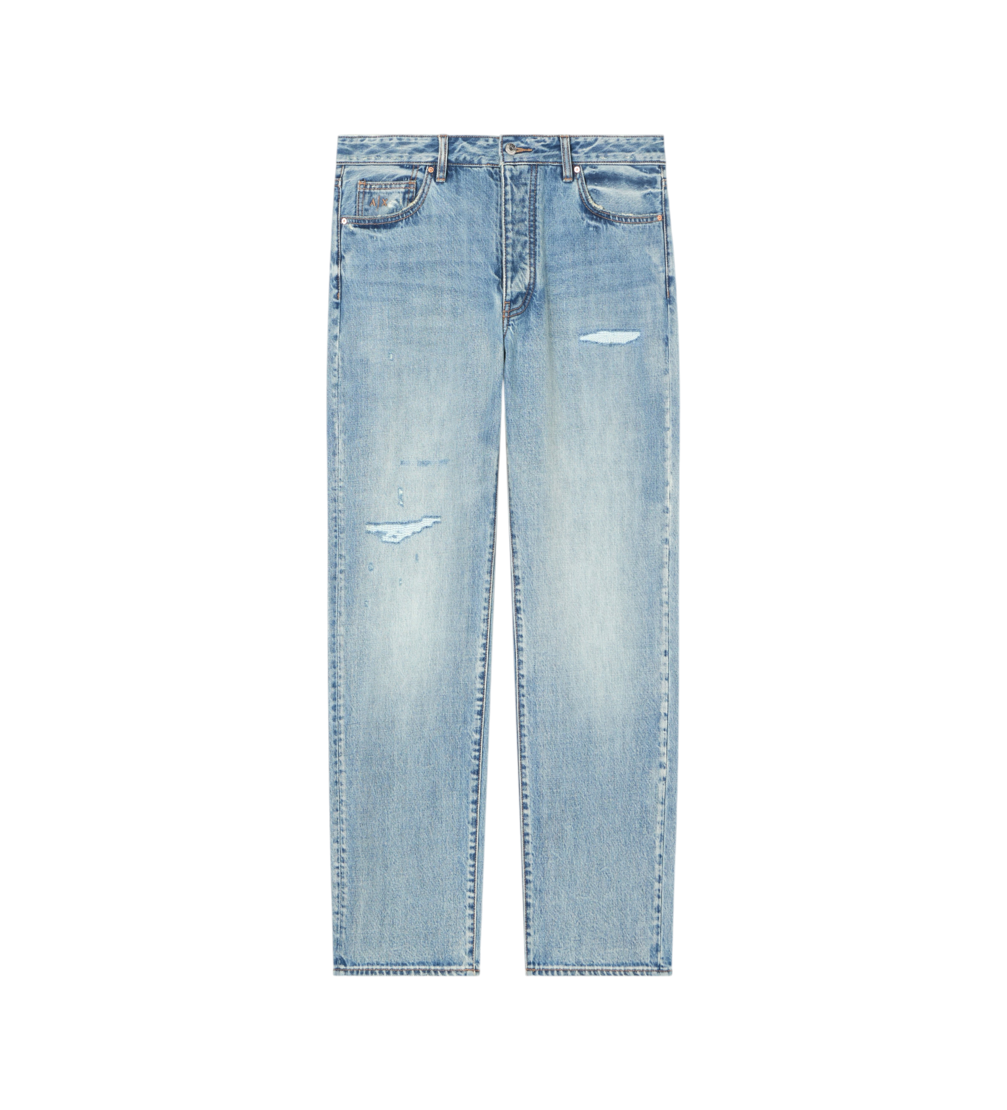 A|X Armani Exchange für Herren. XM000074AF22565MB001 5-Pocket-Hose blau (36), Sportlich, Baumwolle