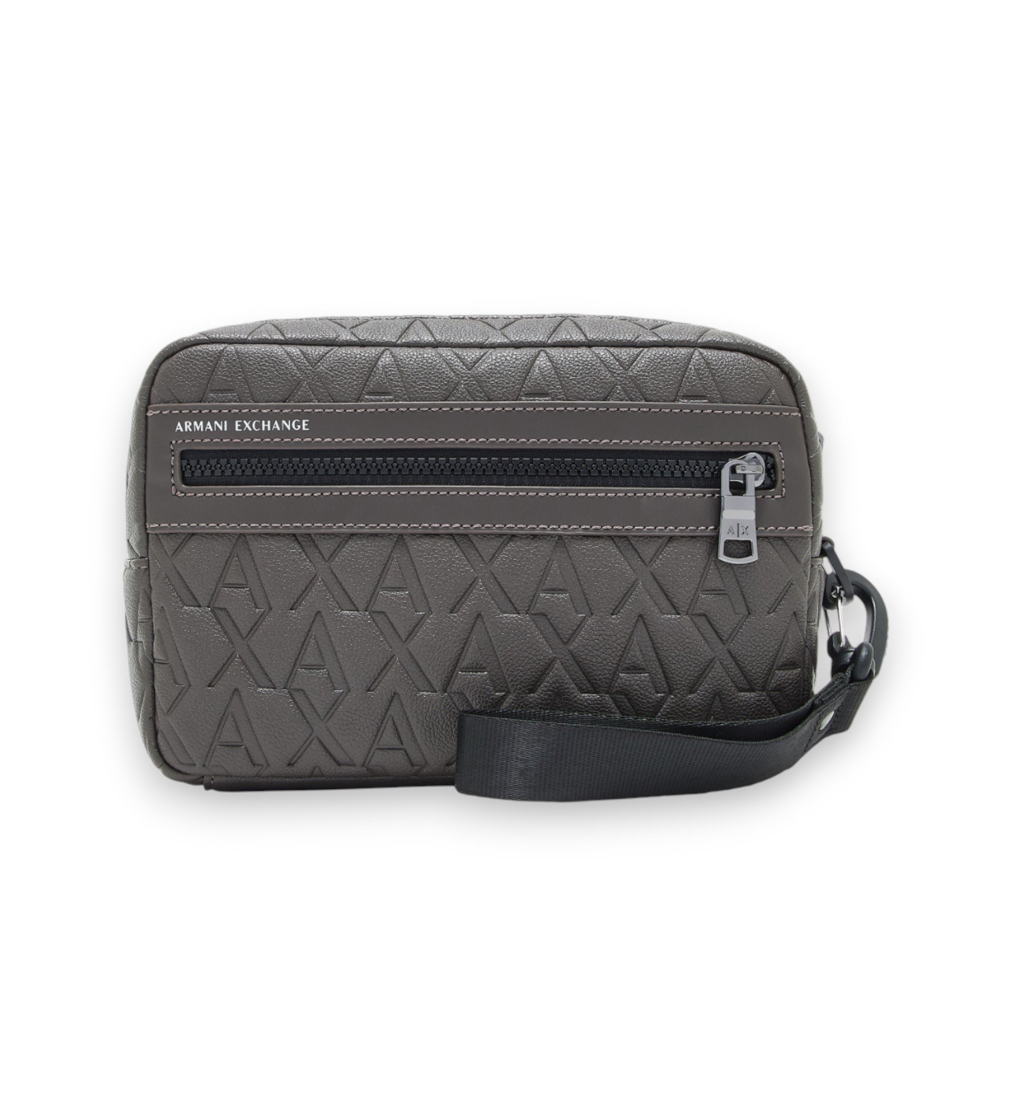 A|X Armani Exchange für Herren. XM001272AF12133U6200 Brauner zeitgenössischer Kulturbeutel (OSFA), Lässig, Polyester
