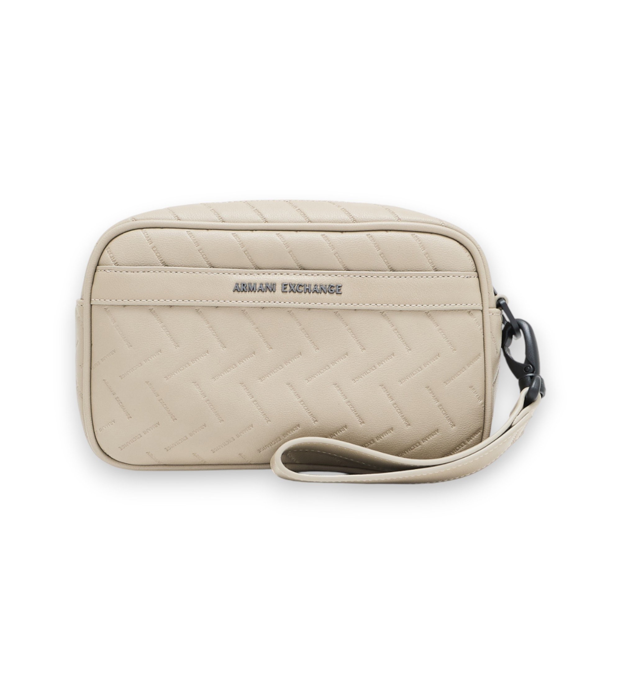 A|X Armani Exchange für Herren. XM002600AF22652U6229 Kompakte Kosmetiktasche beige (OSFA), Lässig, Polyester