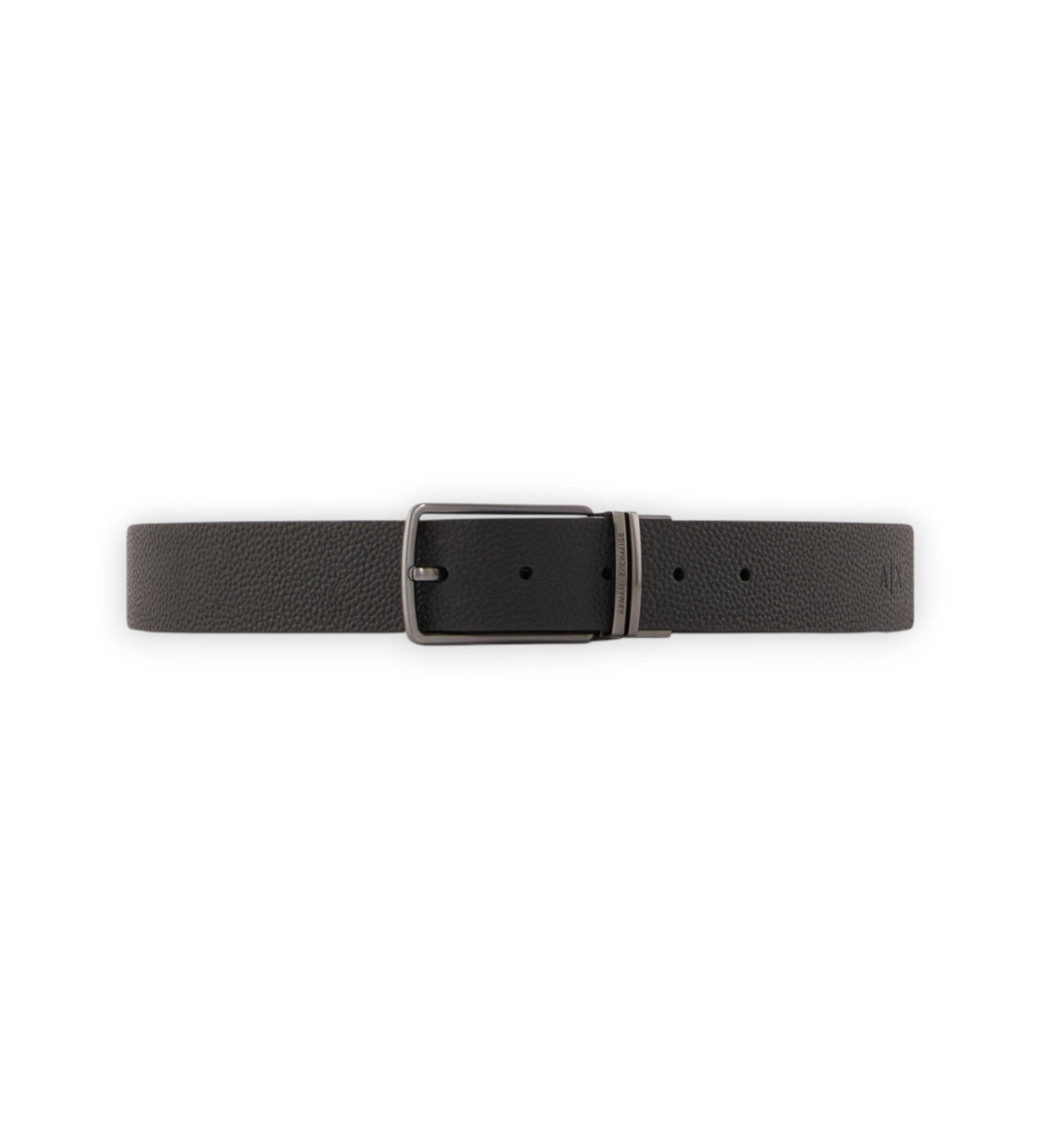 A|X Armani Exchange für Herren. XM002836AF24982MC038 Schwarzer Plattengürtel (OSFA), Lässig, Klassisch, Leder